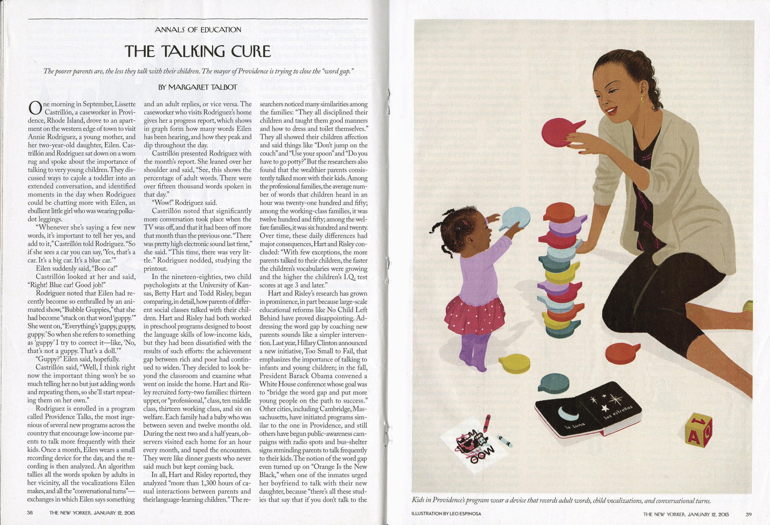 ‘The New Yorker’ Spotlights a Bloomberg-Financed Effort to Close the ‘Word Gap’