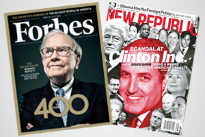 ‘New Republic’ Questions Ex-Clinton Fund Aide; ‘Forbes’ Talks to Buffett Family