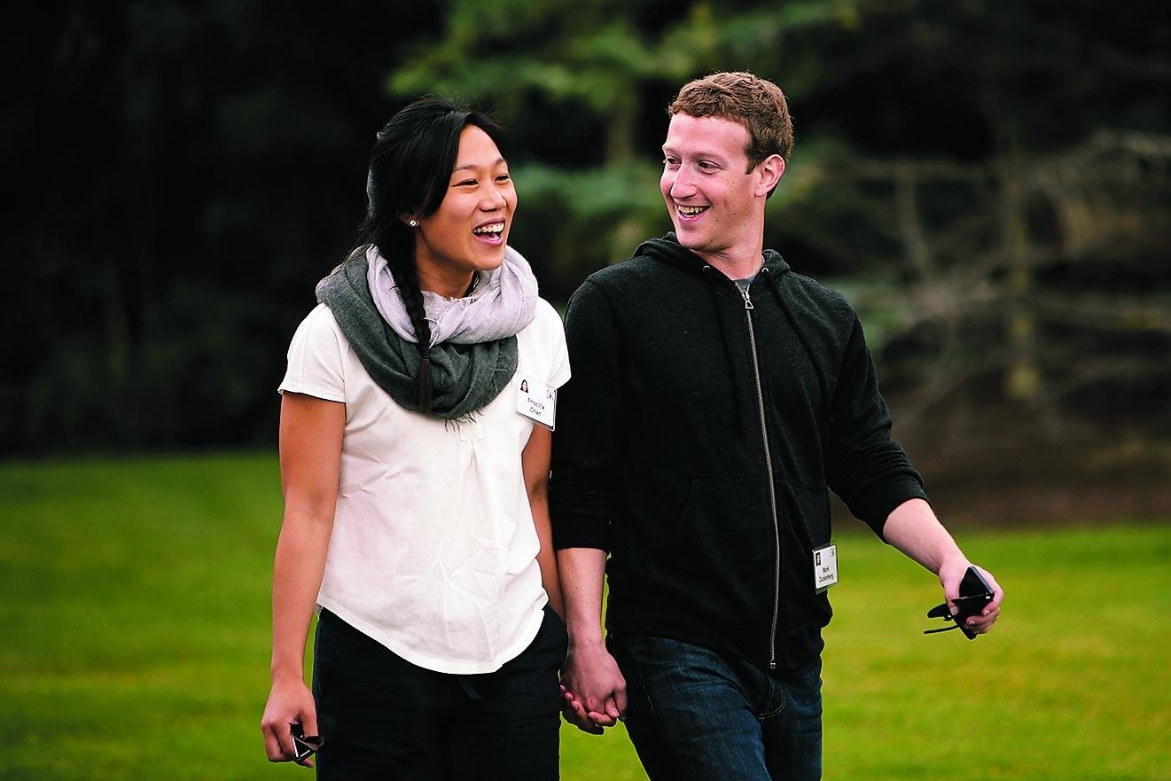 No. 1: Mark Zuckerberg and Priscilla Chan