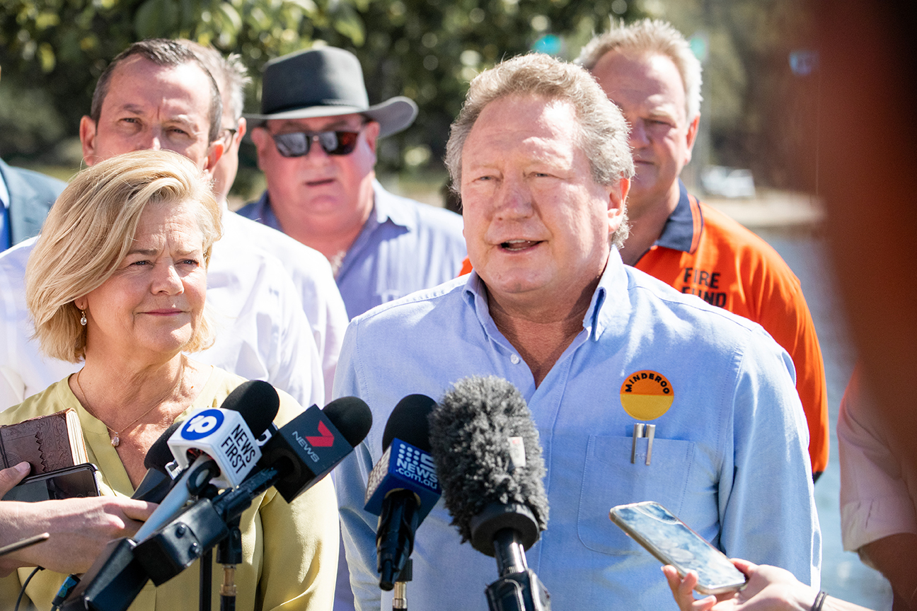 A gift from Nicola and Andrew Forrest will go, in part, to mobilizing specialized volunteers to respond to the bushfires and providing relief to victims.