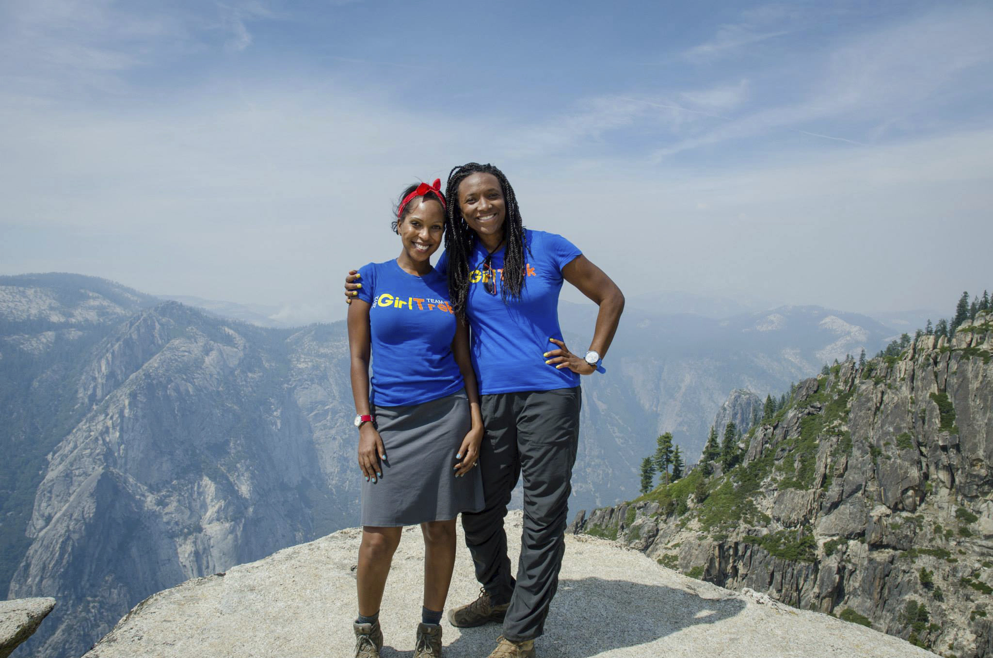 GirlTrek cofounders Vanessa Garrison (left) and T. Morgan Dixon. 