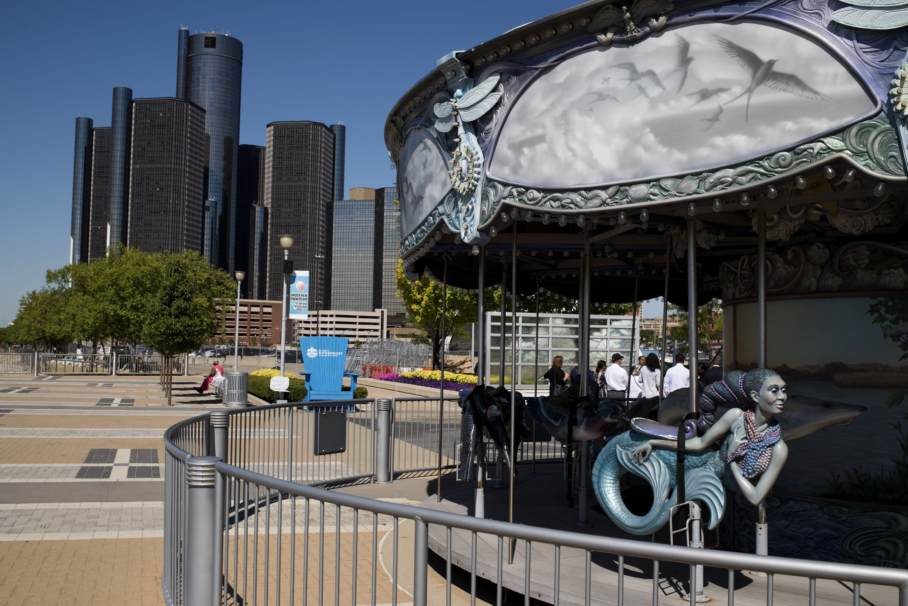 BORN AGAIN: Detroit’s riverfront was one of the areas handpicked by foundations for redevelopment. 