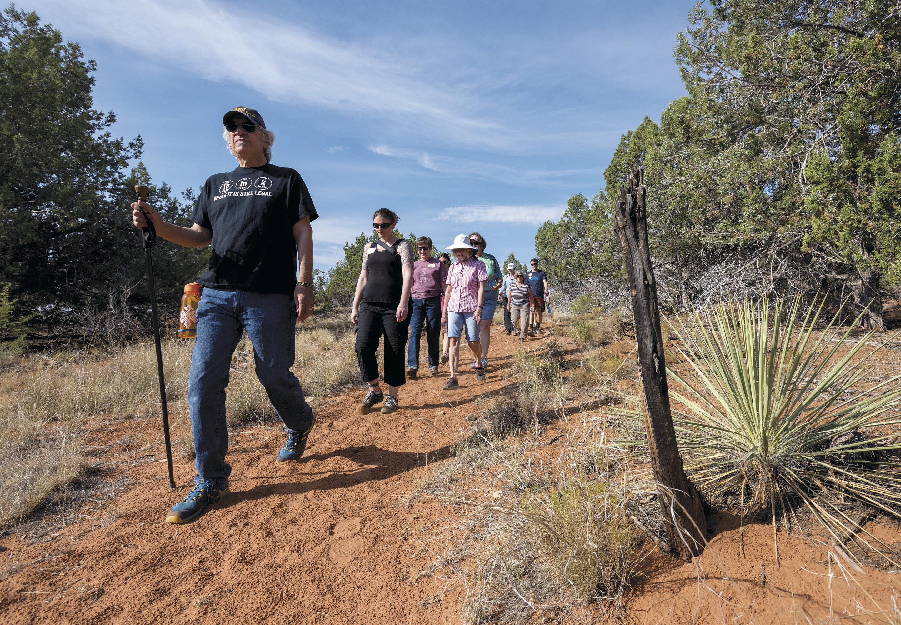 MONEY TRAIL: Best Friends Animal Society hired an annual-giving officer to work with $10,000-to-$25,000 donors and builds events around them, such as this hike led by Cyrus Mejia, the Kanab, Utah, charity’s co-founder.