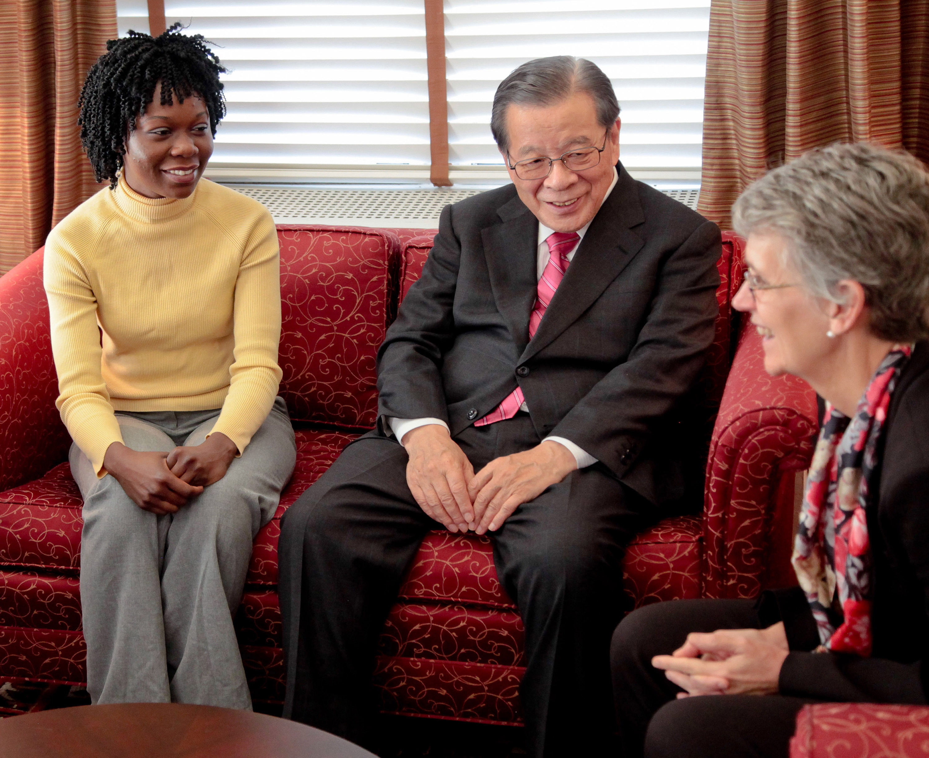 Uganda native Ritah Nabukenya was able to study at Vassar College with help from the Ashinaga Foundation. The group’s founder, Yoshiomi Tamai, and Vassar President Catharine Hill formed a partnership through their ties to the 1912 children’s novel <em>Daddy-Long-Legs</em>.
