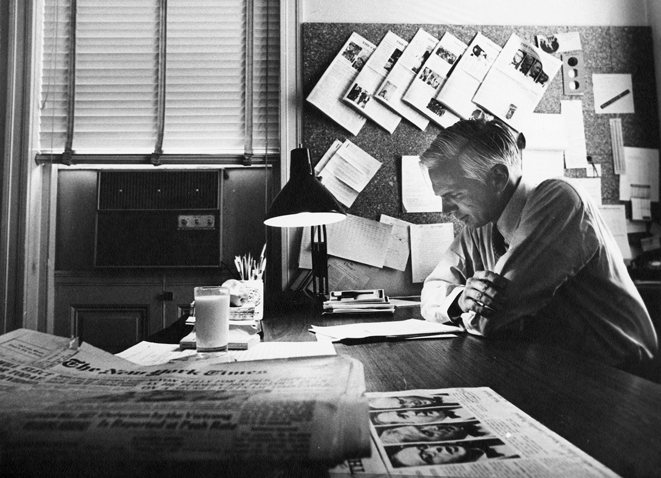 Corbin Gwaltney founded the Chronicle of Higher Education and the Chronicle of Philanthropy.