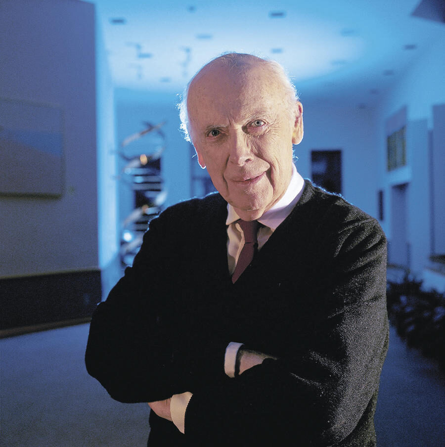 James D. Watson, the Nobel Prize-winning biophysicist, returned to Cold Spring Harbor Laboratory as chancellor emeritus a year after he left his post.