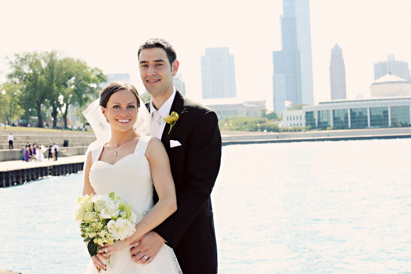 Donna and Brian Kahn on their wedding day.