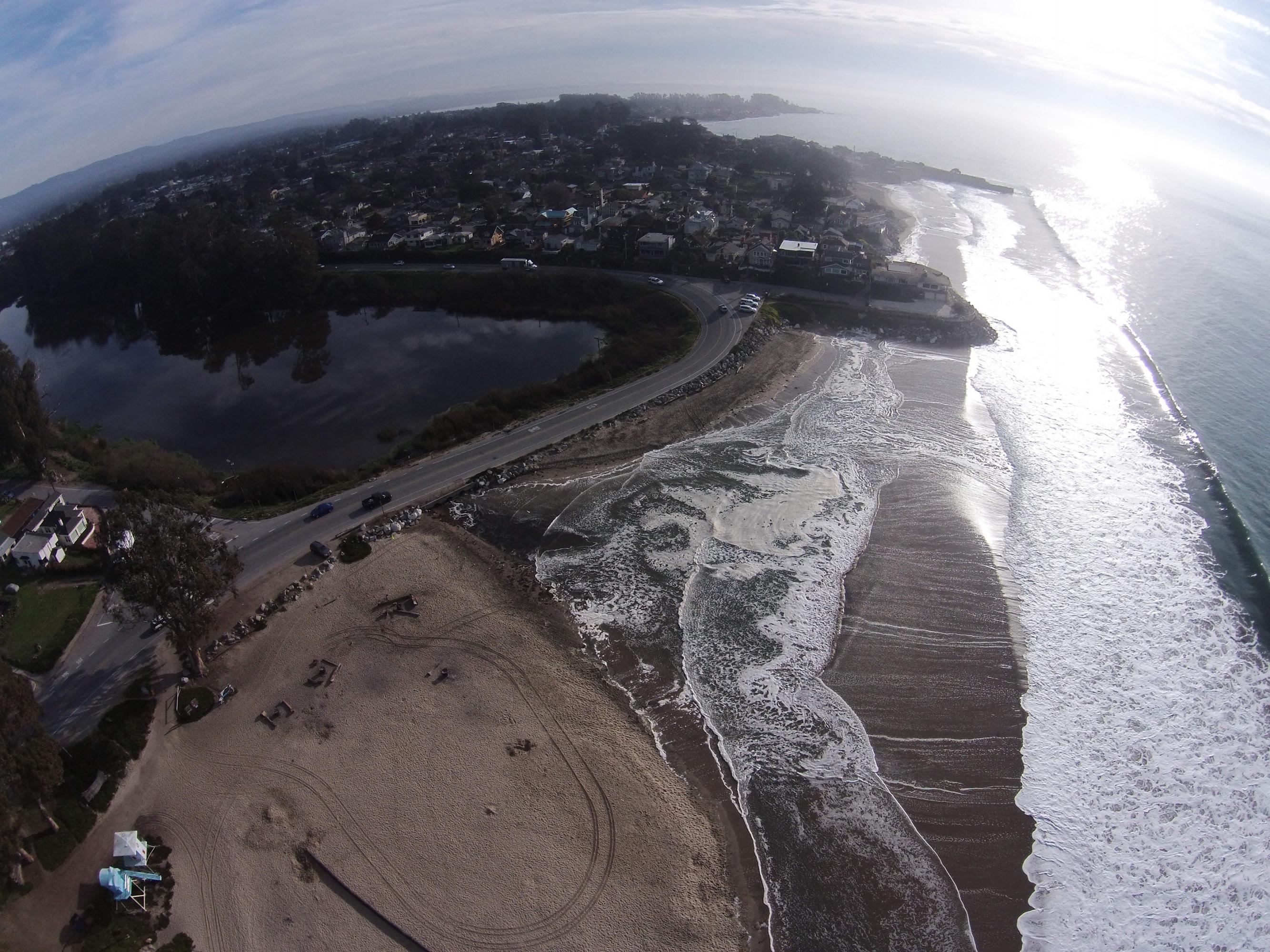 Based on images from beachgoers and recreational drone users during intense weather, the Nature Conservancy hopes to predict what the coastline could look like in the future.