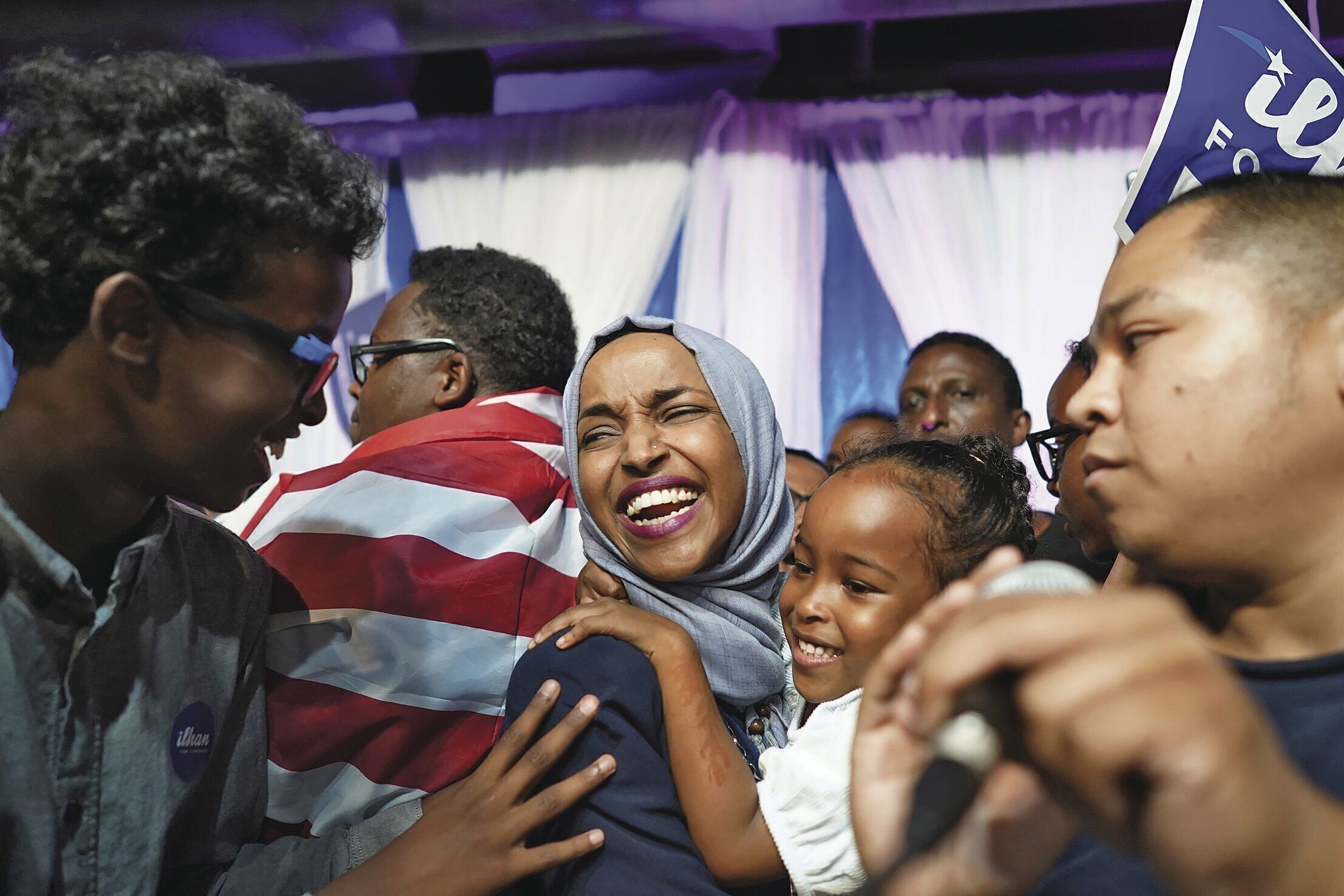 If VoteRunLead alum Ilhan Omar wins in November, she could become one of
the first Muslim women to serve in Congress.
