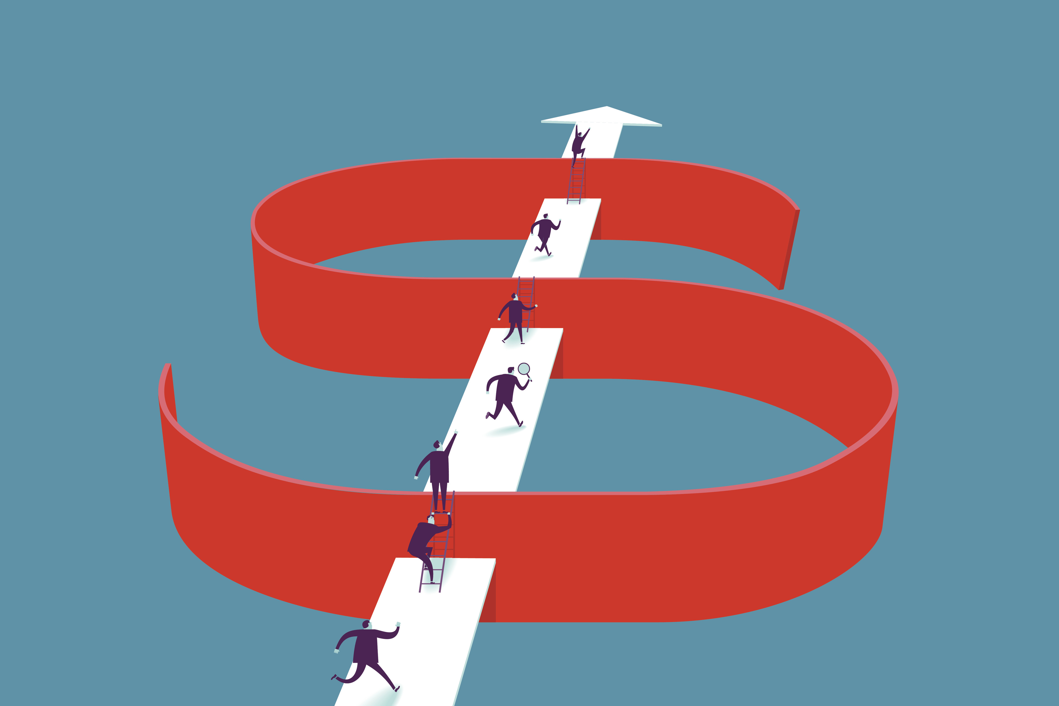 Vector illustration - Money way