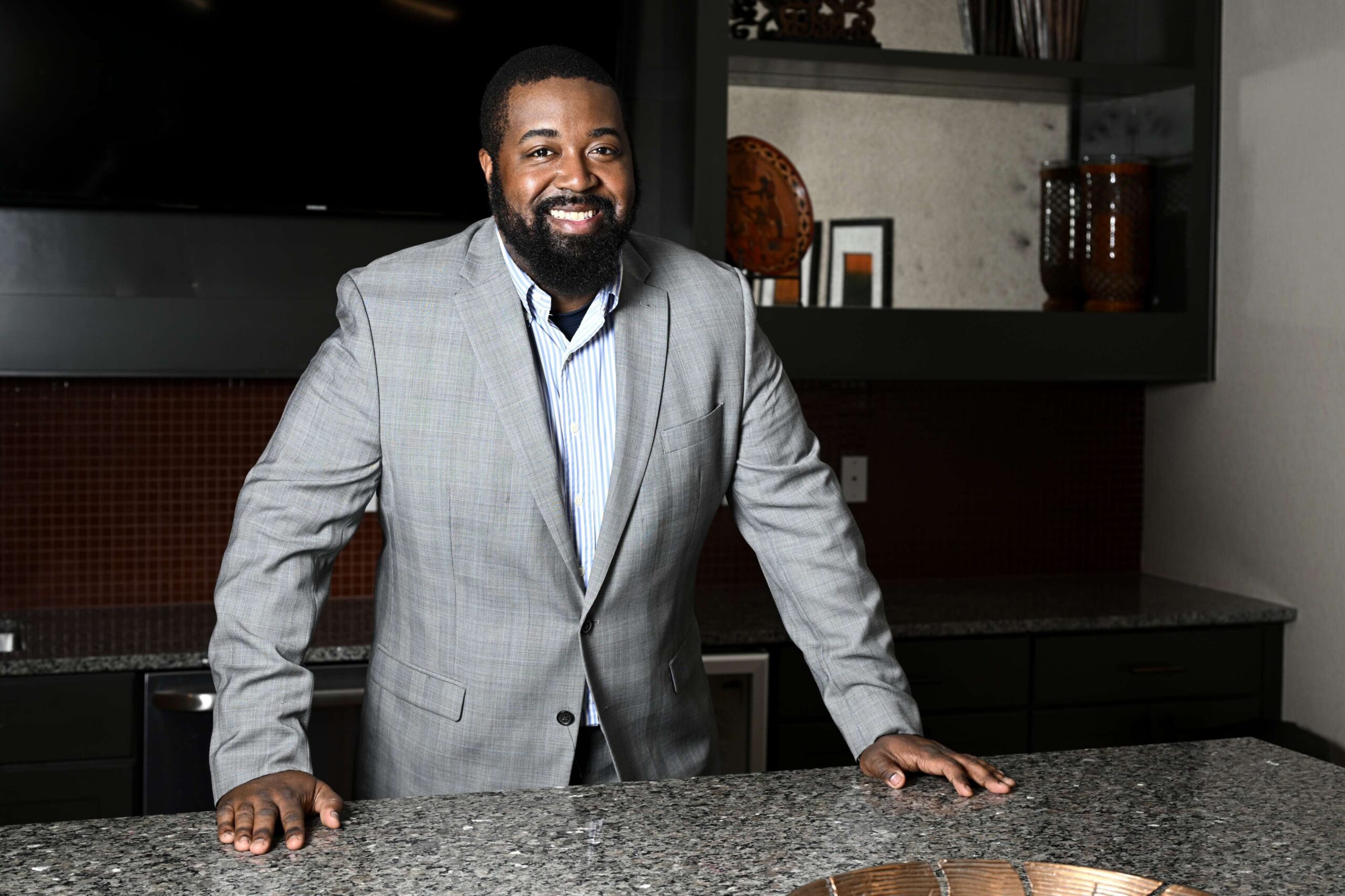 Mitchell Brown poses for a photograph, Wednesday, Dec. 11, 2024 in Washington. (AP Photo/Nick Wass)