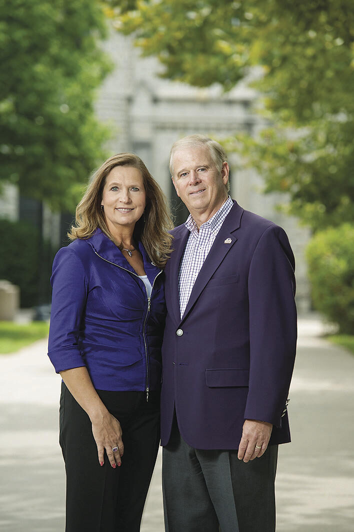 Rand and Patti Berney say they appreciate knowing the university president's long-term vision for the institution.