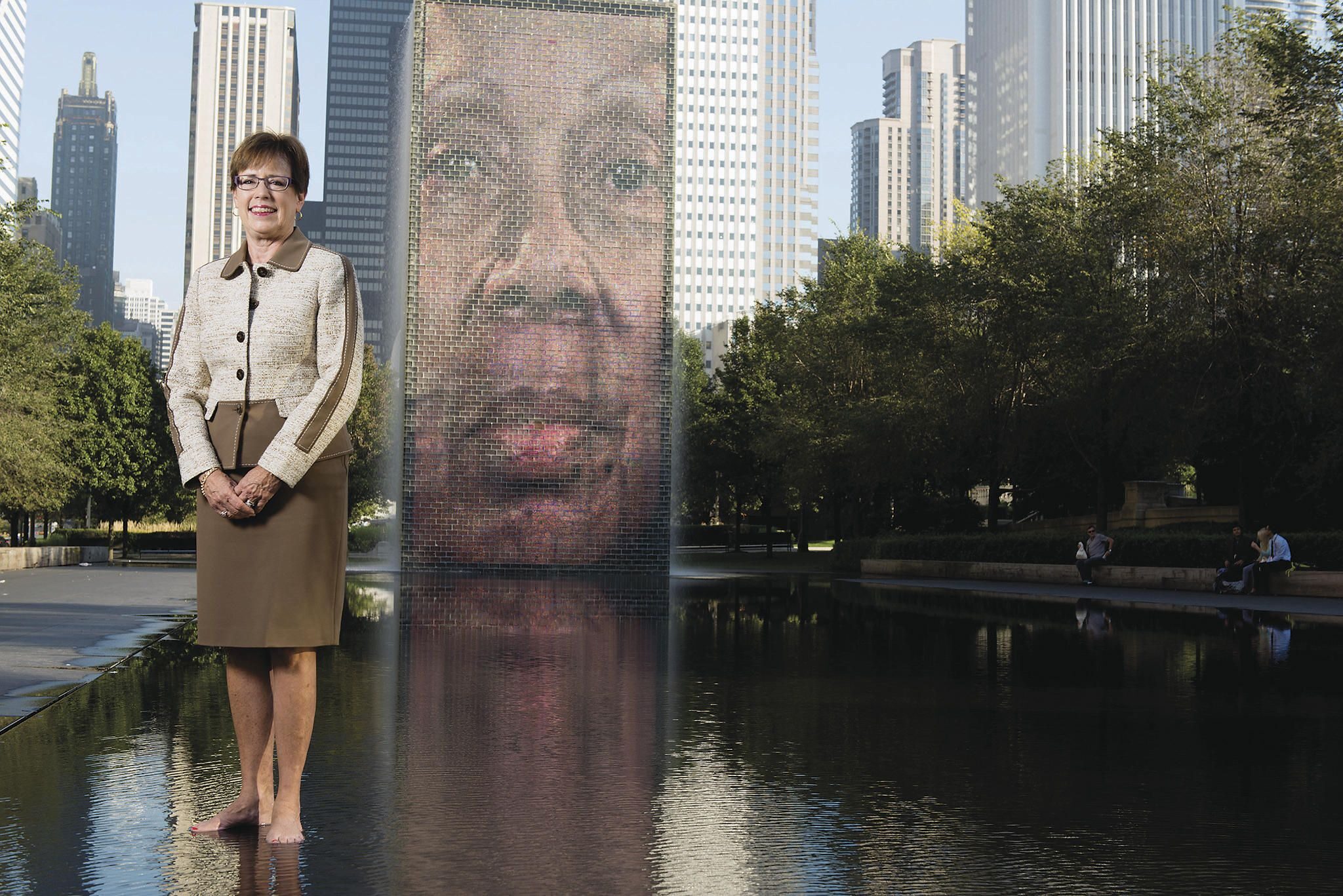 Jamie Phillippe of the Chicago Community Trust says giving has been uneven. <em>Chronicle</em> data show that residents living near Millennium Park and nearby cultural institutions have been generous. But Ms. Phillippe says groups that deliver basic services to the poor haven't done as well.