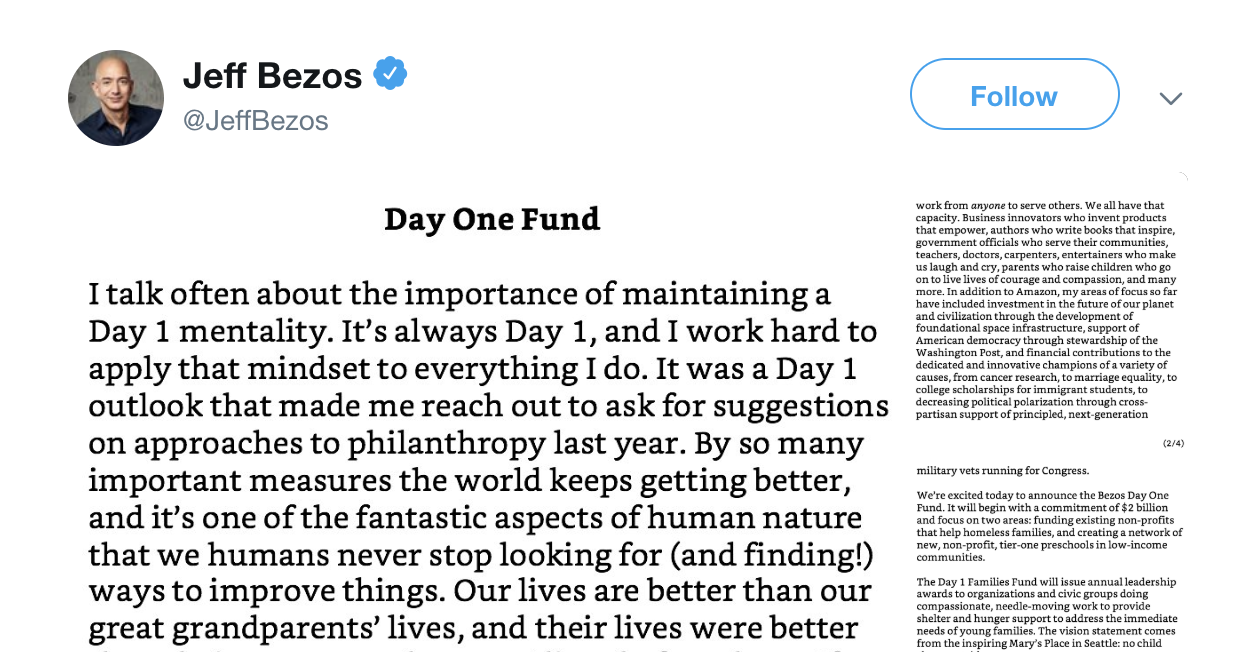 Bezos tweet
