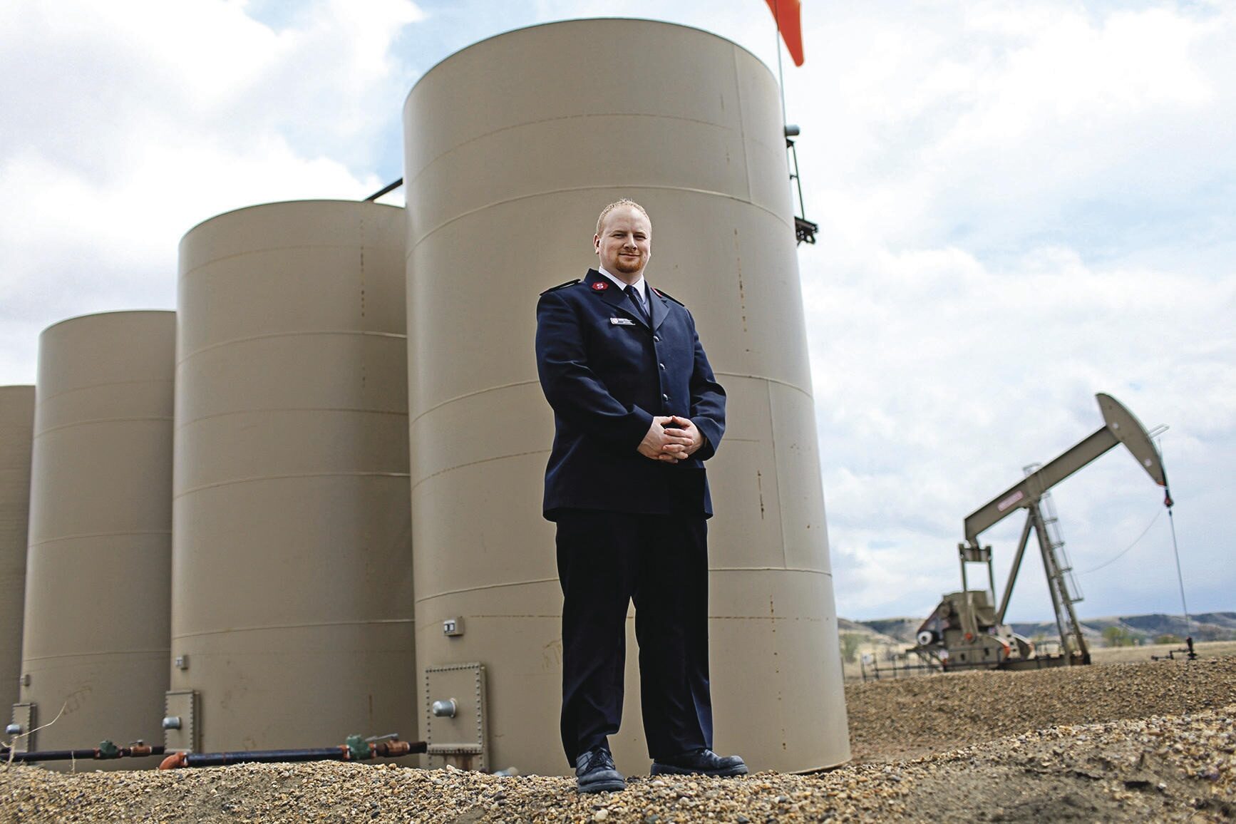 Joshua Stansbury, who runs a Salvation Army in North Dakota’s oil-boom country, says his charity is serving many more individuals these days, and about two-thirds of them are newcomers to the area.