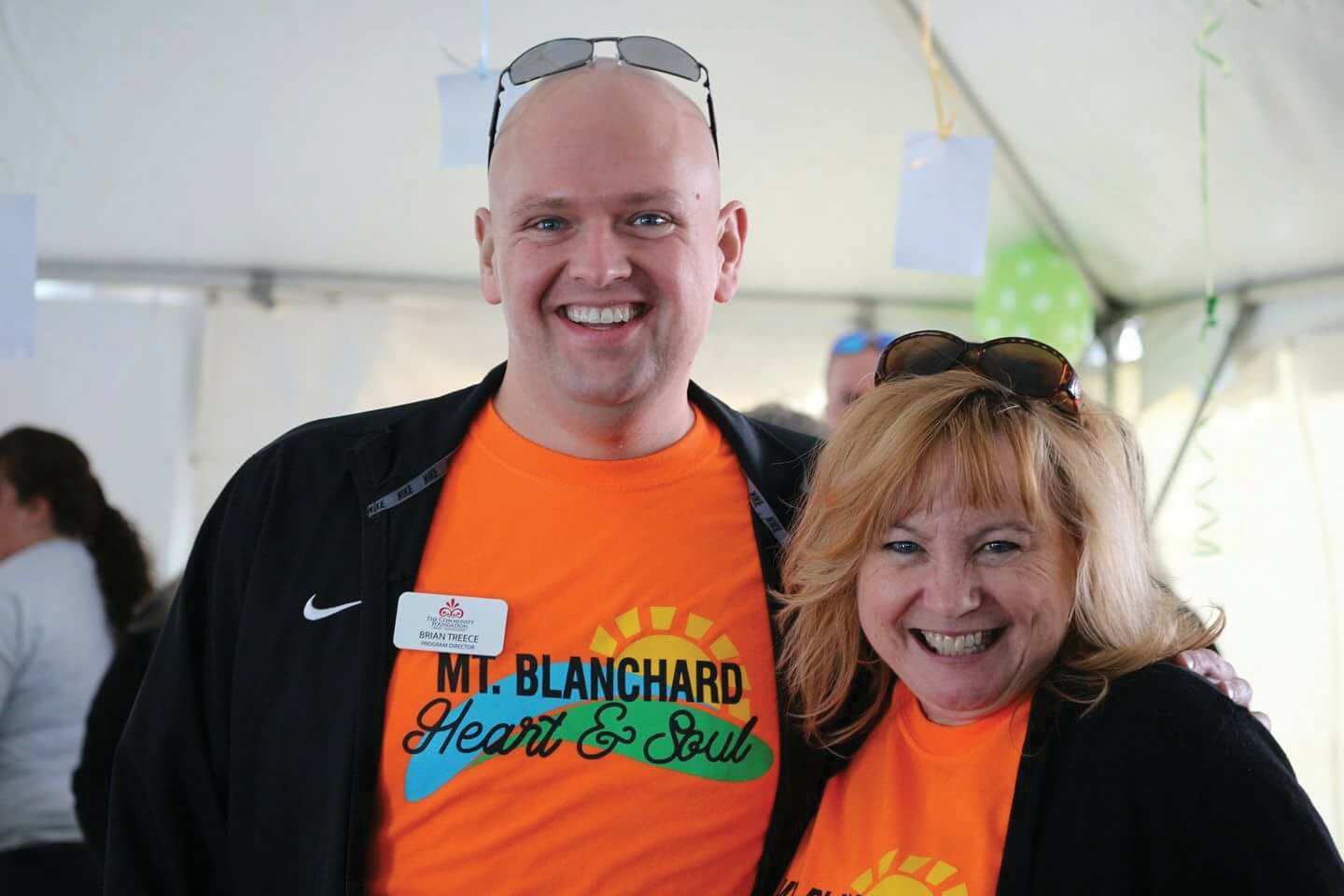 Community summits, like this one in Mt. Blanchard, Ohio, afford the opportunity for community partners, like Brian Treece (left), president and CEO of the Findlay-Hancock County Community Foundation, and Community Heart & Soul staff members, like Leanne Tingay, to observe, listen, and support residents – a vital role in the process.