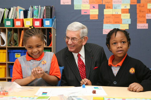 Eli Broad pledged to give away 75 percent of his roughly $5.4-billion fortune.