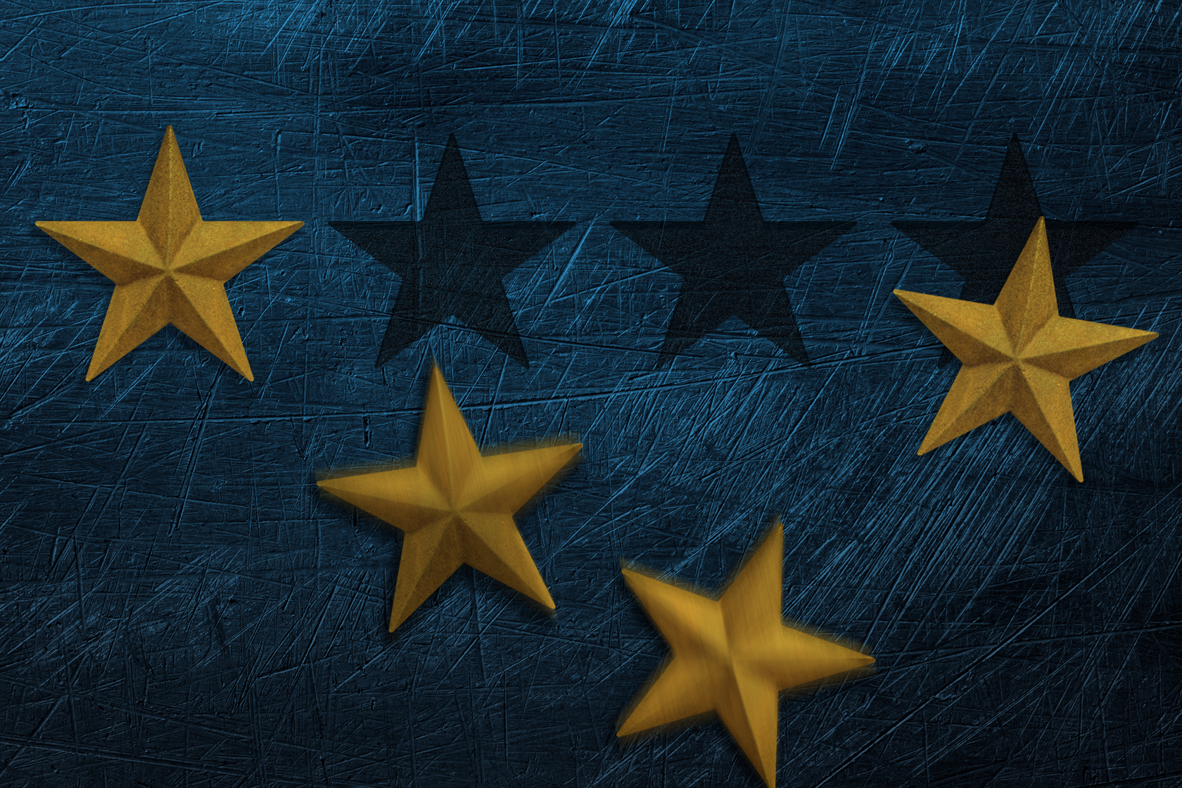 illustration of Charity Navigator stars falling