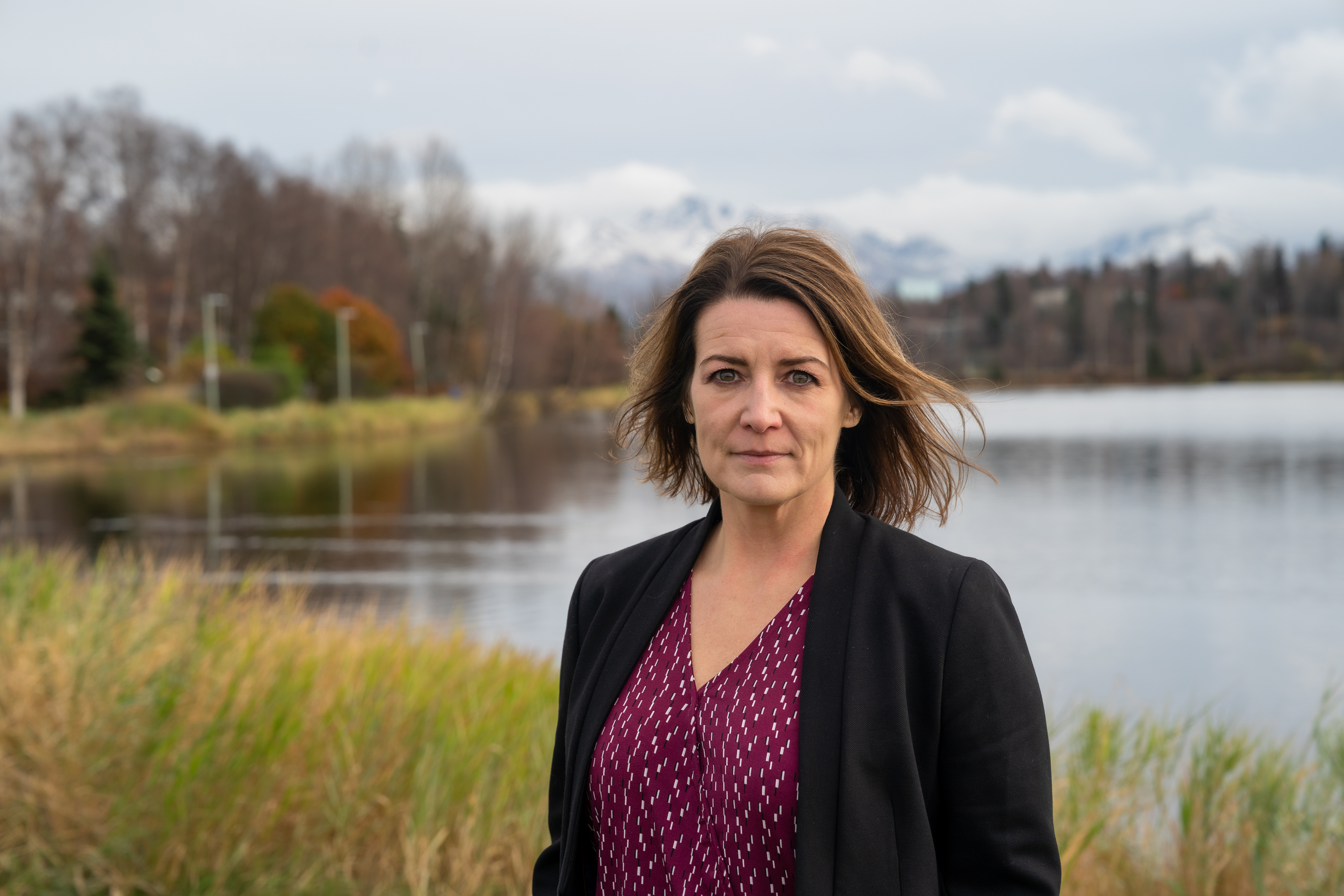 Abused Women’s Aid in Crisis development director Lilah Walker, photographed in Anchorage, Alaska on Saturday, Oct. 15, 2022. AWAIC is a nonprofit that provides assistance to people experiencing domestic violence.