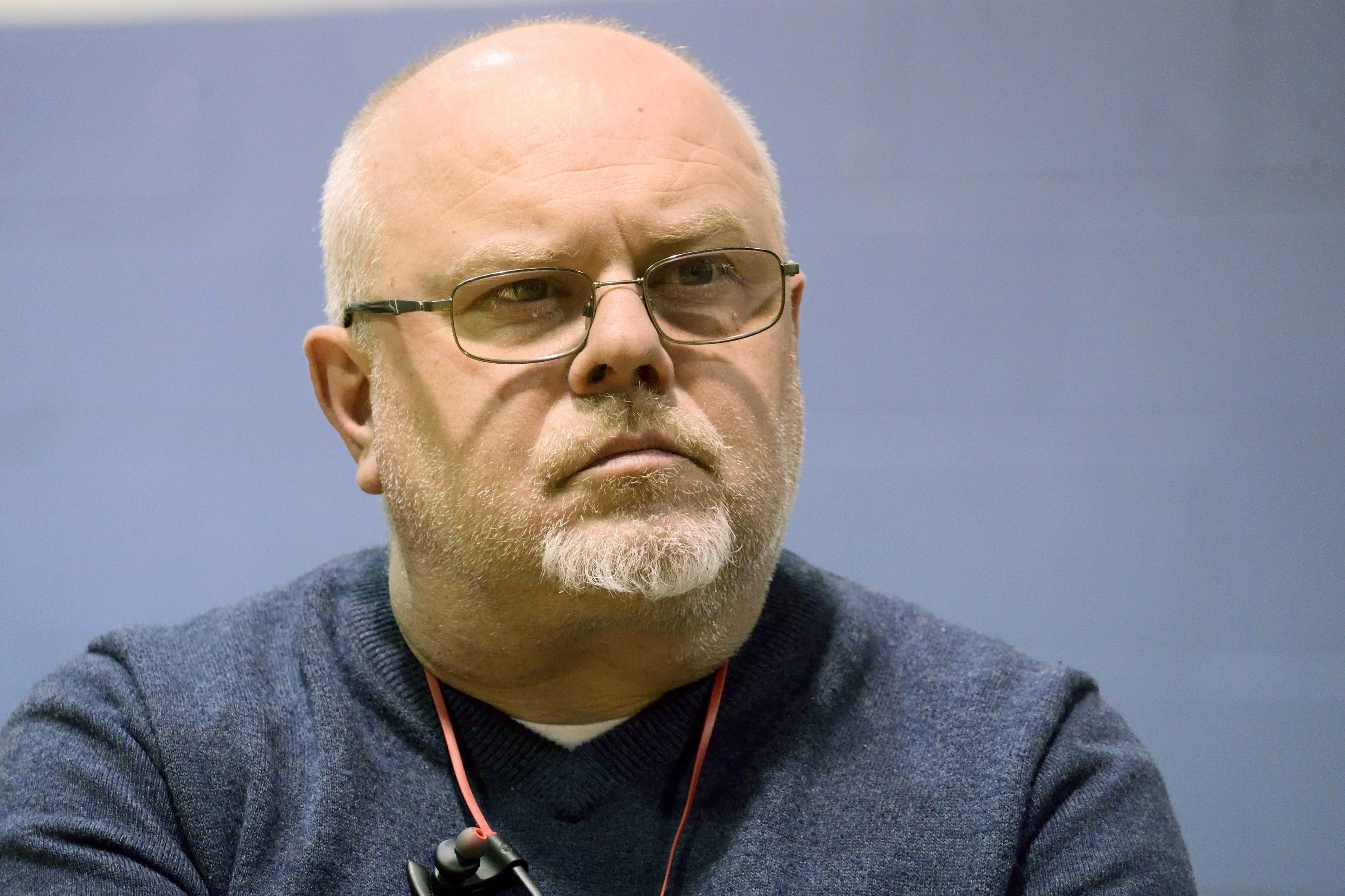 Jose Benitez, Director of Prevention Point and Attorney Ronda Goldfein (not pictured) represent Safehouse during a community meeting with representatives from the local community at Heitzman Rec center in the Harrowgate neighborhood of Philadelphia, PA, on April 4, 2019.