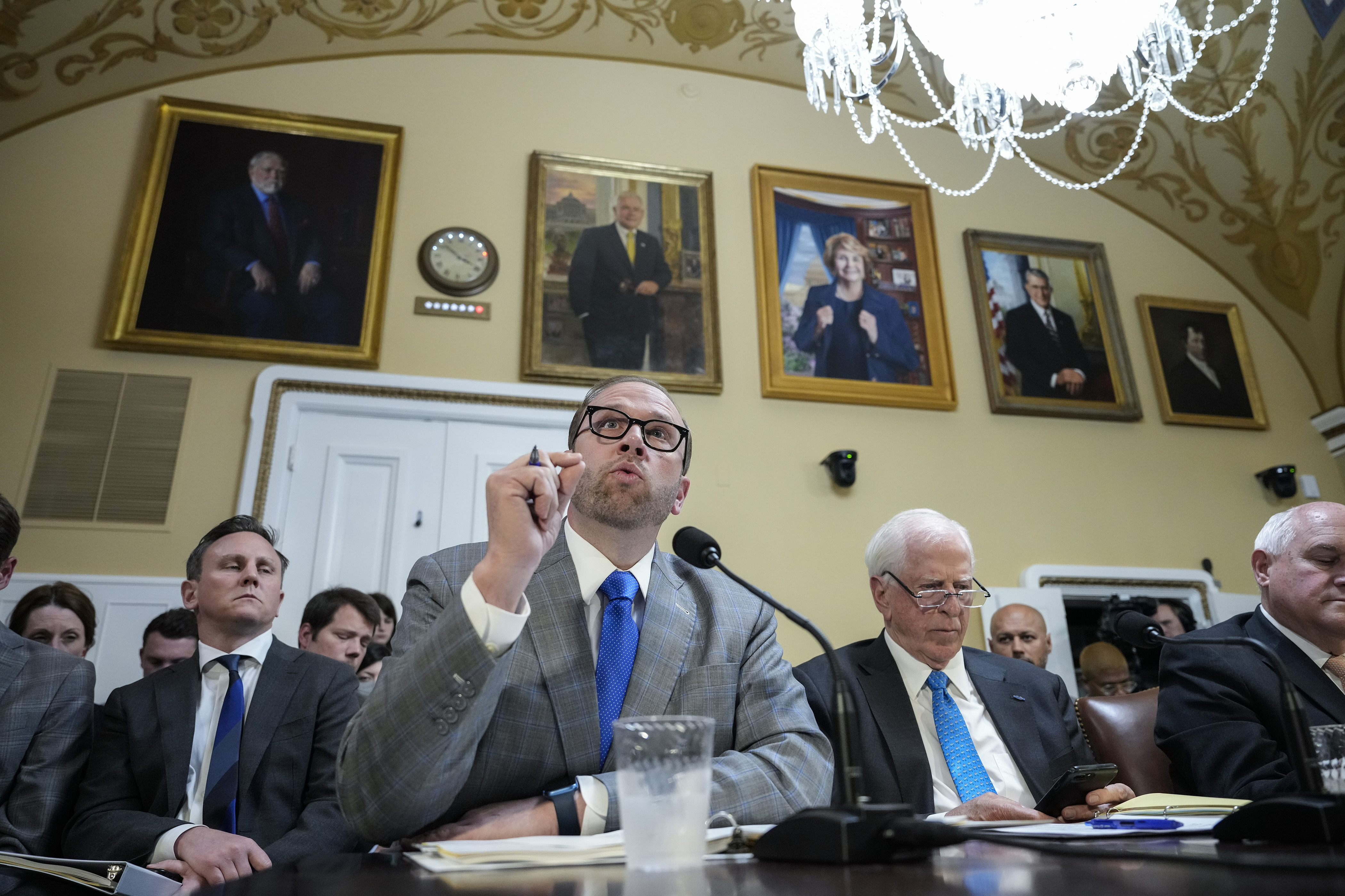 House Ways and Means Committee chairman Rep. Jason Smith (R-MO) speaks  during a meeting of the House Rules Committee to consider H.R. 3746 - Fiscal Responsibility Act of 2023 at the U.S. Capitol, May 30, 2023 in Washington, DC. The committee is considering the 99-page Fiscal Responsibility Act, the bipartisan debt ceiling deal that has been agreed to between U.S. President Joe Biden and Speaker of the House Kevin McCarthy (R-CA). (Drew Angerer, Getty Images)