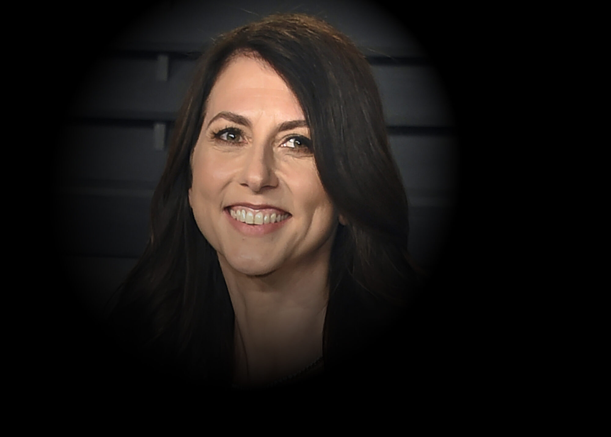 In this March 4, 2018, file photo, then-MacKenzie Bezos (now MacKenzie Scott) arrives at the Vanity Fair Oscar Party in Beverly Hills, California.