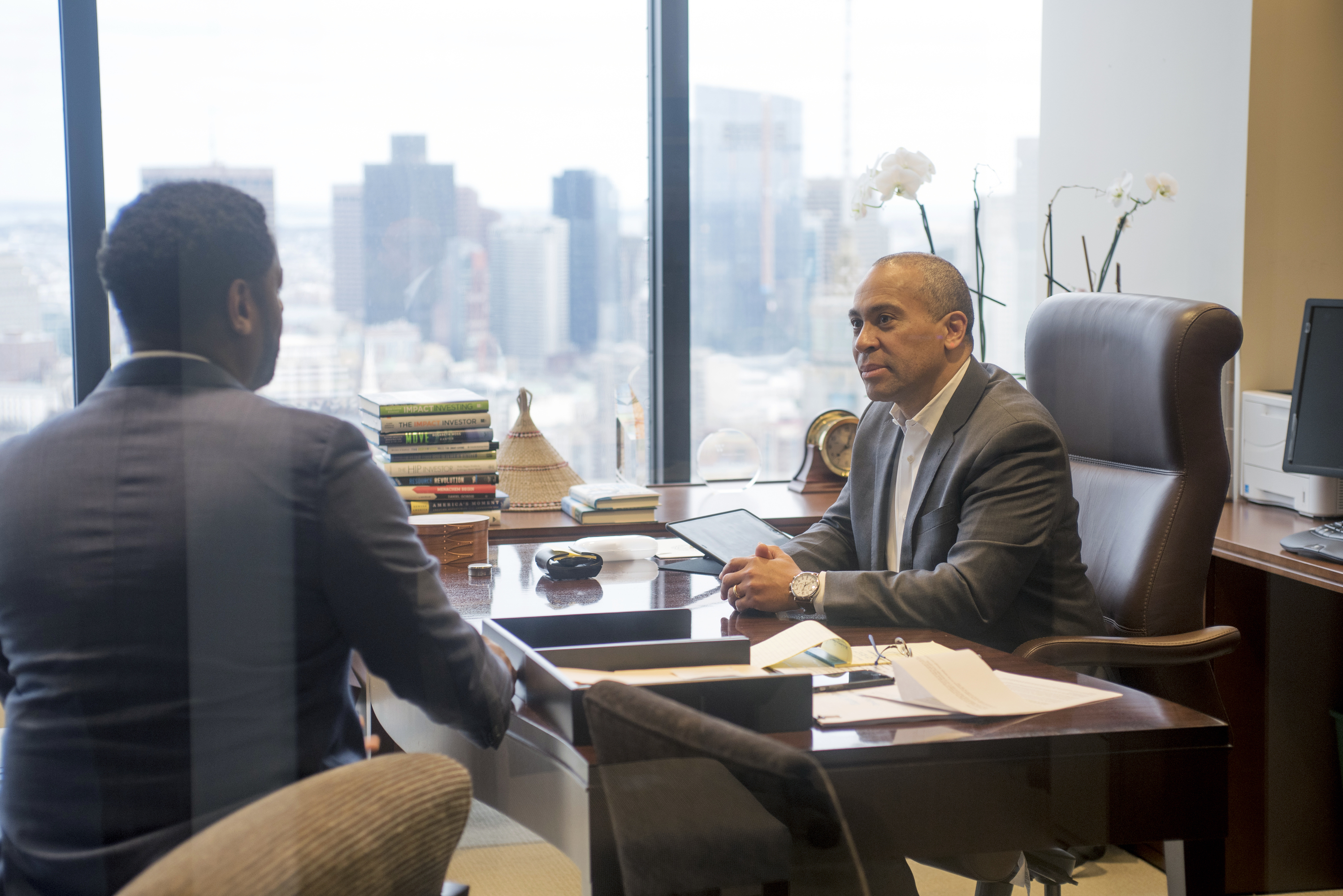 Deval Patrick, managing director of Bain Capital’s Double Impact Fund and former Massachusetts governor, says that for long-term benefits, investors need to consider people and the planet, not just their financial returns.