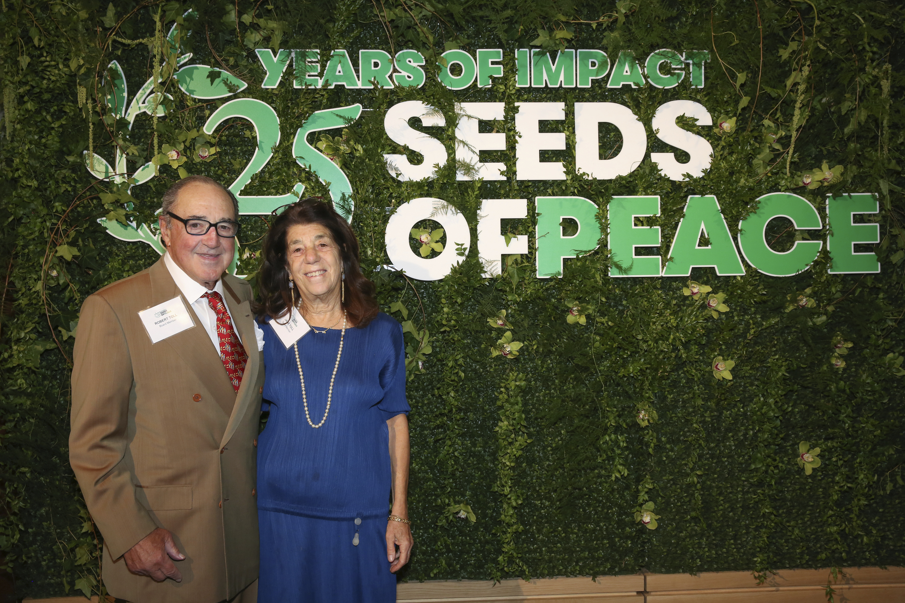 Jane and Robert Toll, who have given extensively to the Seeds of Peace camp, signed the Giving Pledge in May.