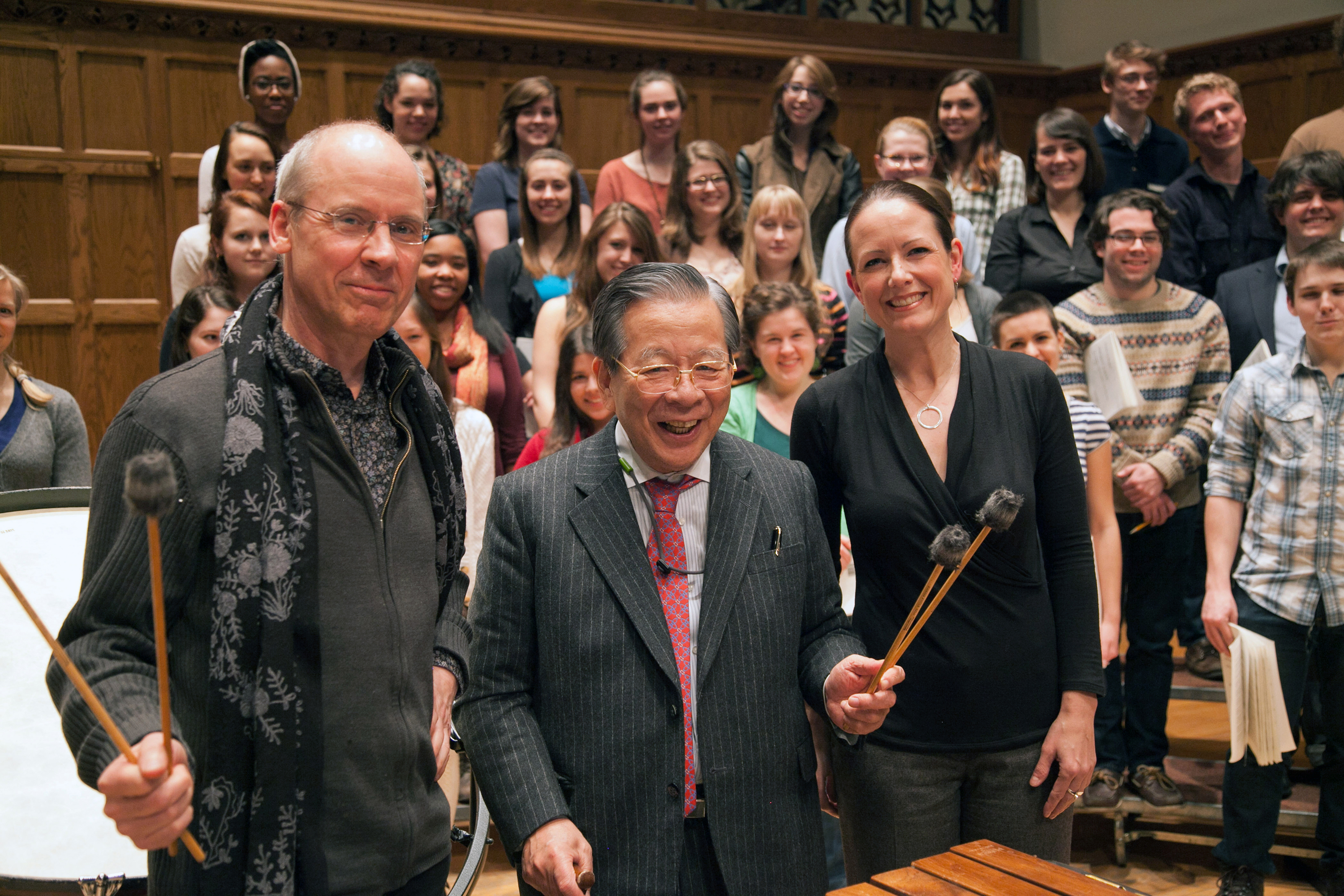 Tony Award-winning director John Caird and Vassar music professor Christine Howlett are helping Yoshiomi Tamai fulfill his dream of staging a musical production starring Japanese and Ugandan children.