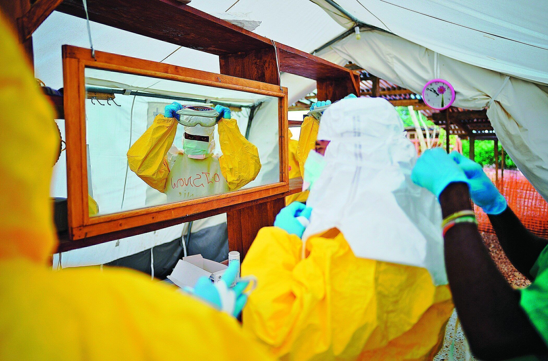 LESSONS FROM AN EPIDEMIC - The Gates foundation quickly poured $50 million into efforts last year to battle Ebola,
but drew criticism for a reliance on big organizations over grass-roots ones.