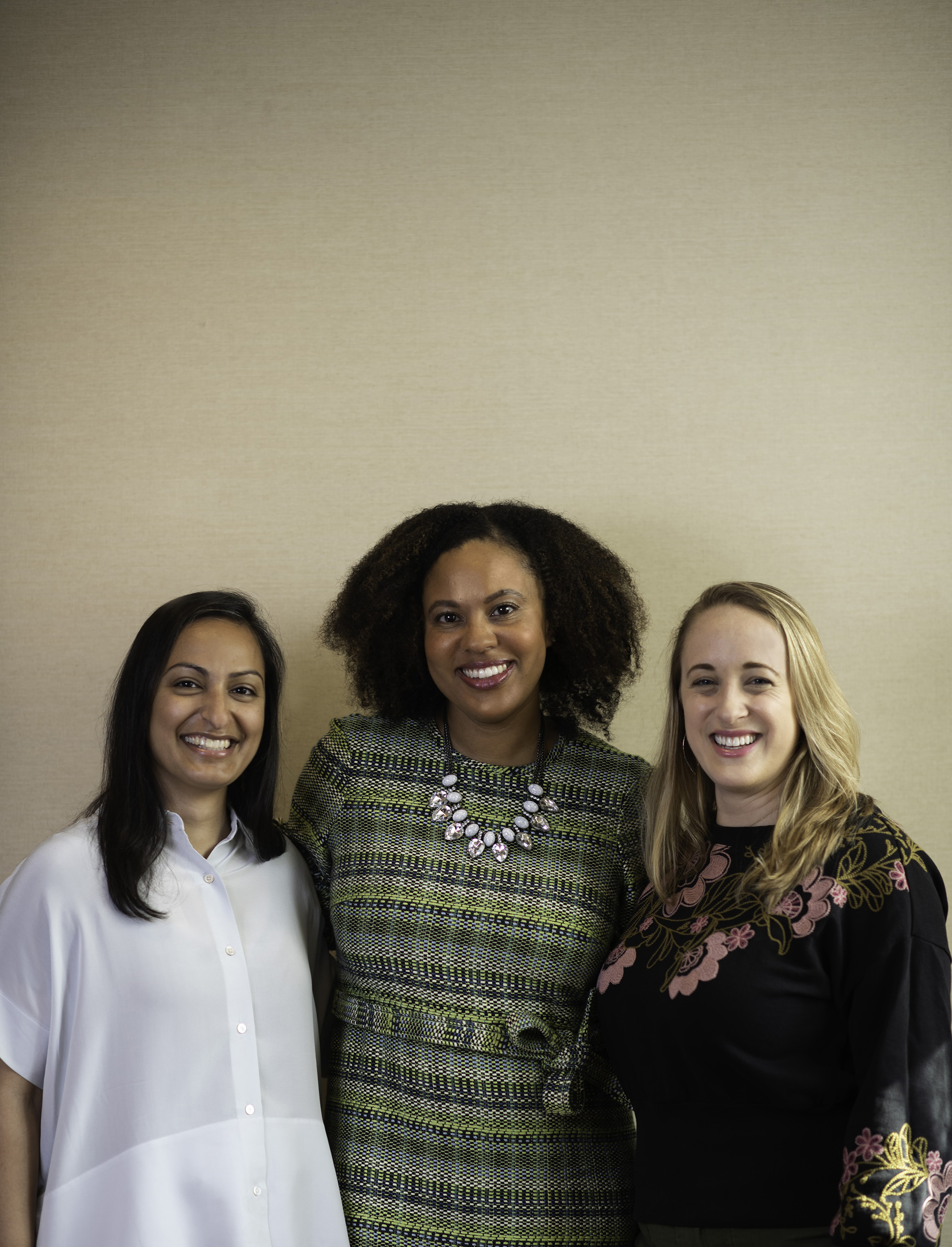 Common Future Co-CEOs, left to right: Sandhya Nakhasi, Jennifer Njuguna, Jess Feingold.