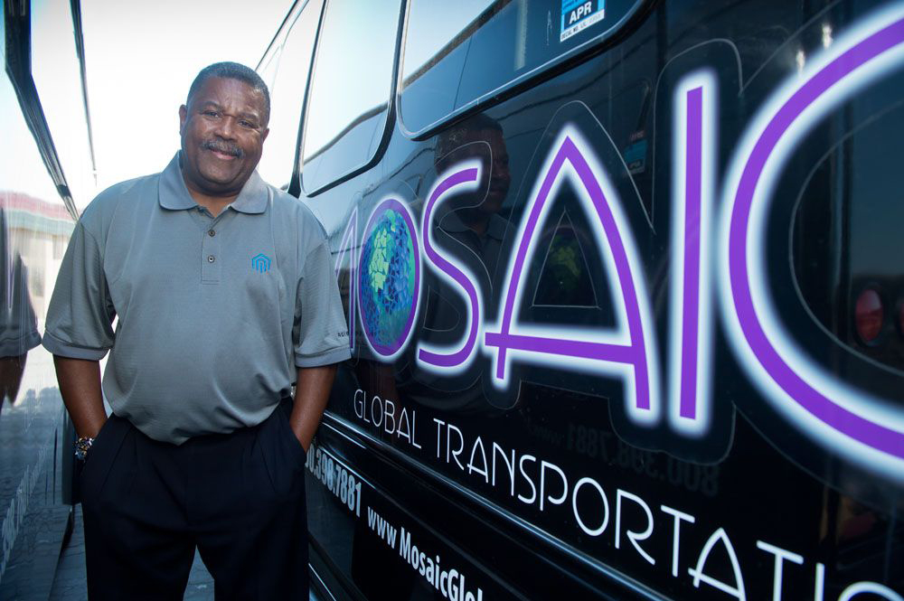 Maurice Brewster, founder and CEO of Mosaic Global Transportation in San Jose, Calif., is a client of Opportunity Fund, a nonprofit microfinance organization.