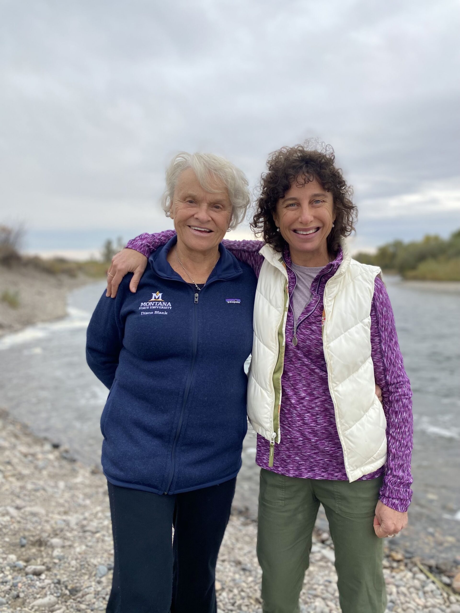 Diana Blank, founder of the Kendeda Fund, left, poses with her daughter, Dena Kimball, who runs the foundation. (Courtesy of The Kendeda Fund)