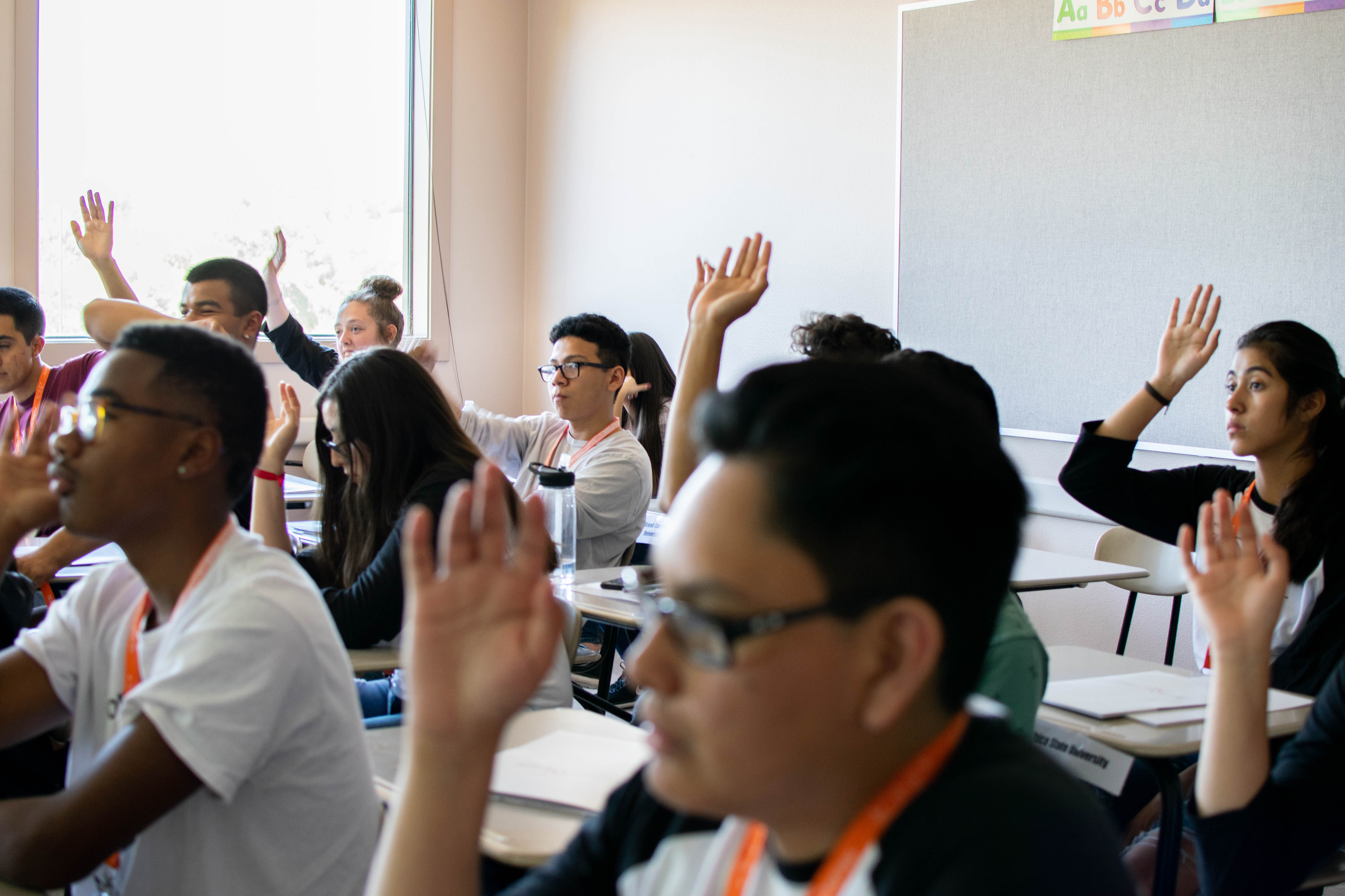 Students at a Money Matters event in 2019. Money Matters events help students in 10,000 Degrees' program learn personal finance skills and how to budget for college.