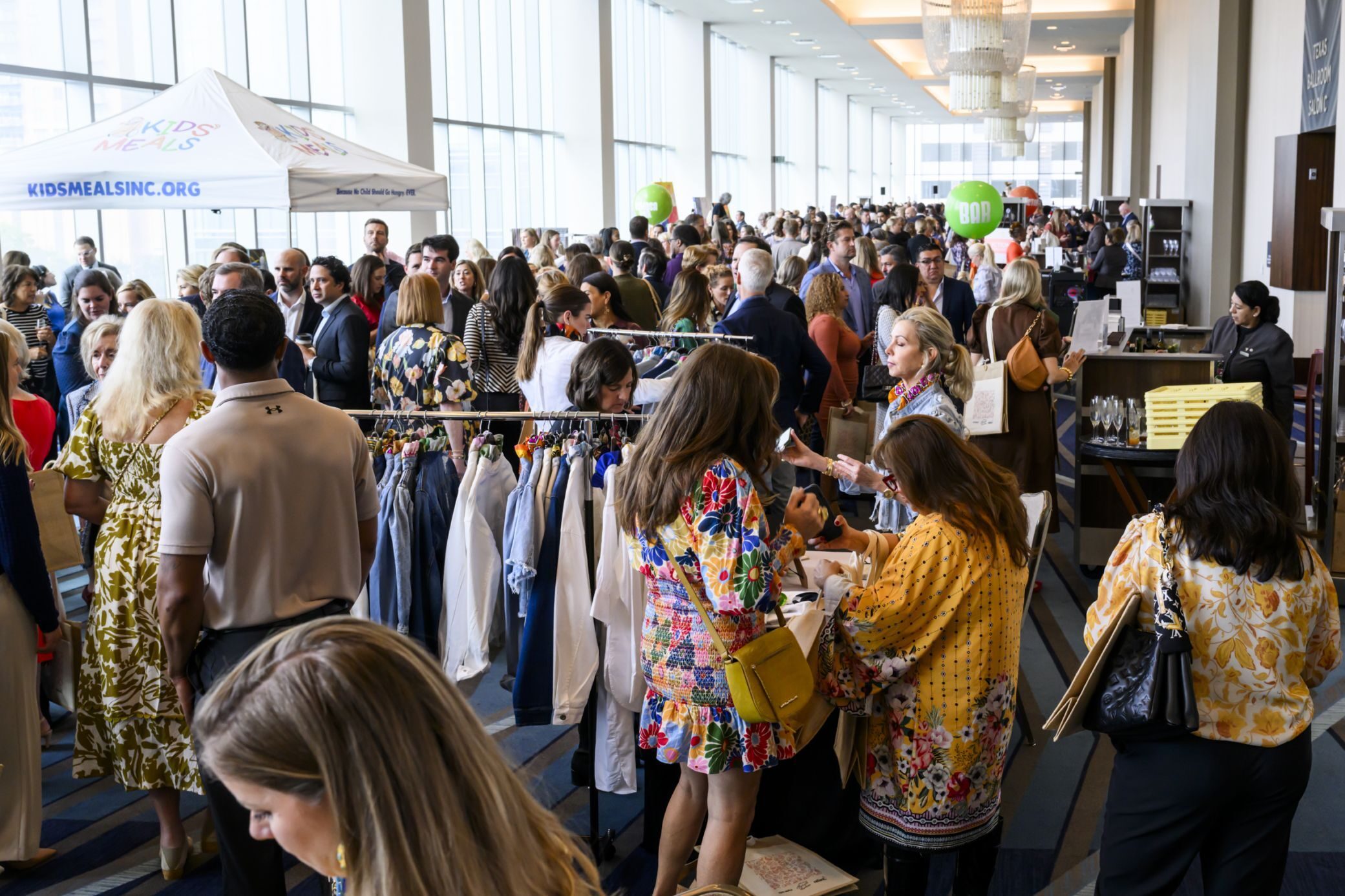 The Market and Mimosas pre-party opens the Kids Meals Inc.'s Harvest Luncheon, in Houston, Texas 