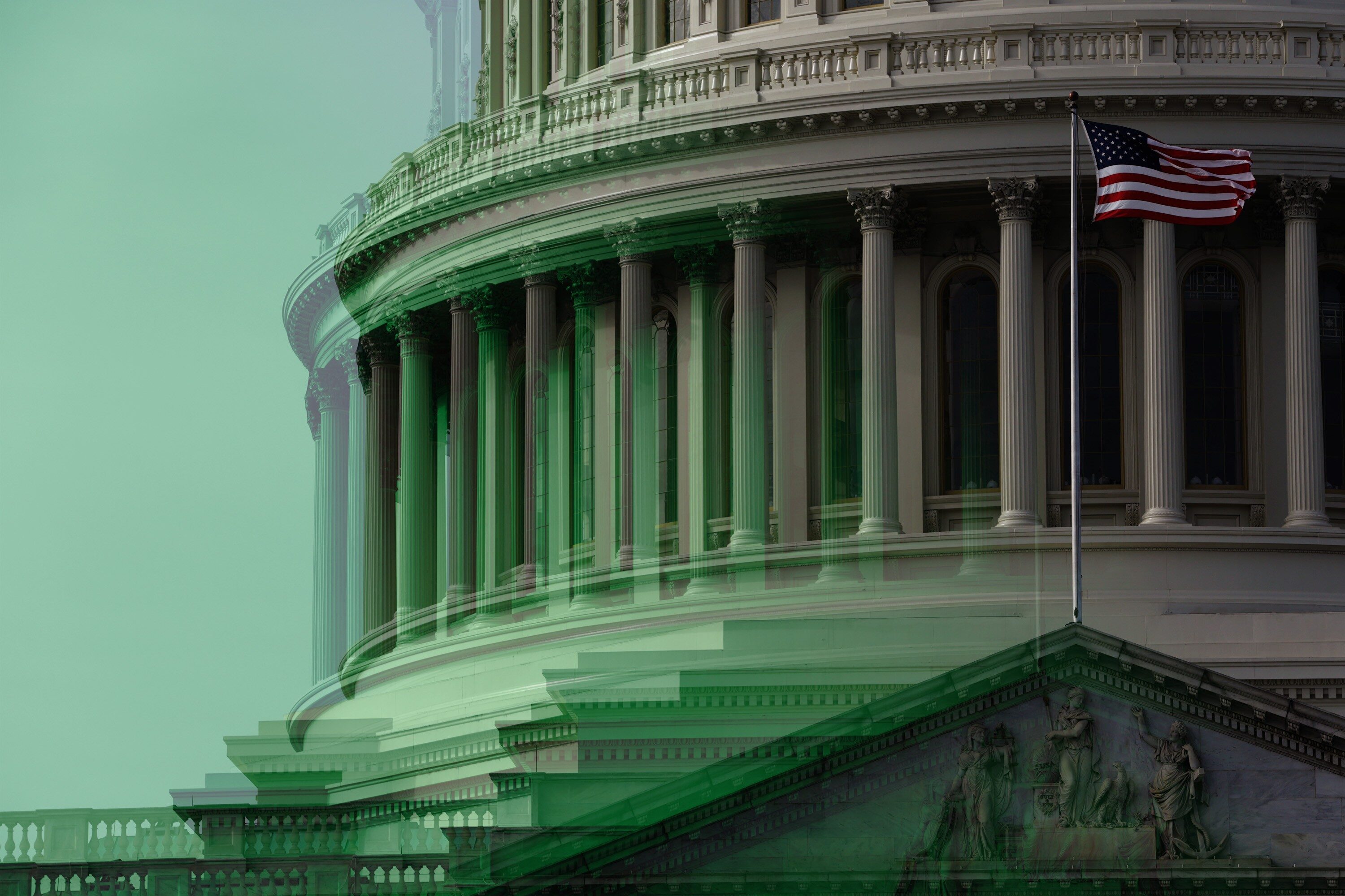 The U.S. Capitol dome.