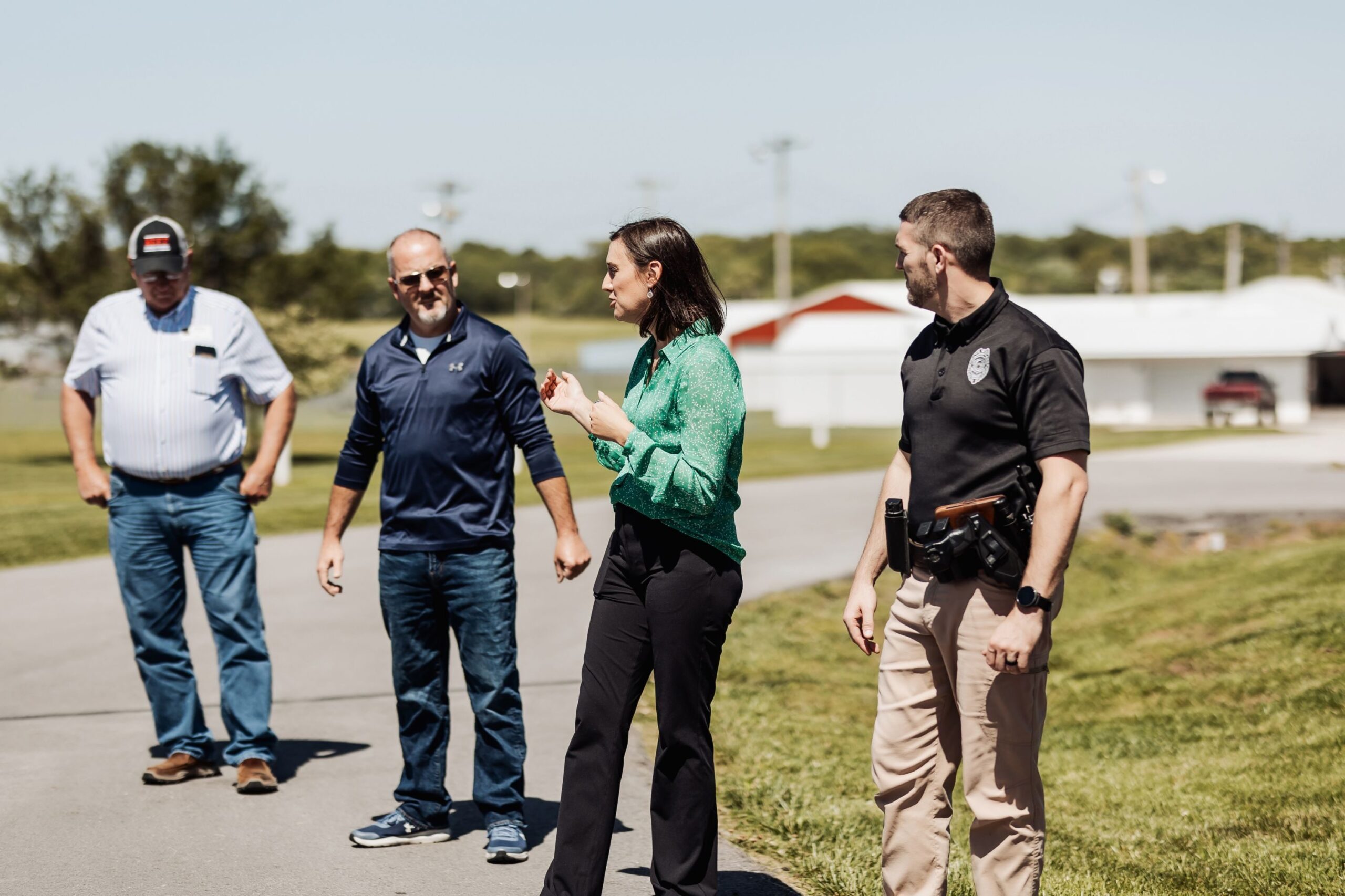 Hollie Elliot during a site visit
