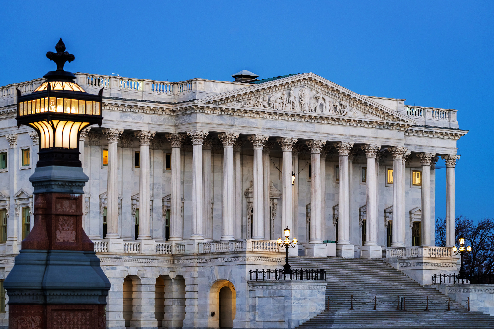 The U.S. Senate wing of the Capitol Building.