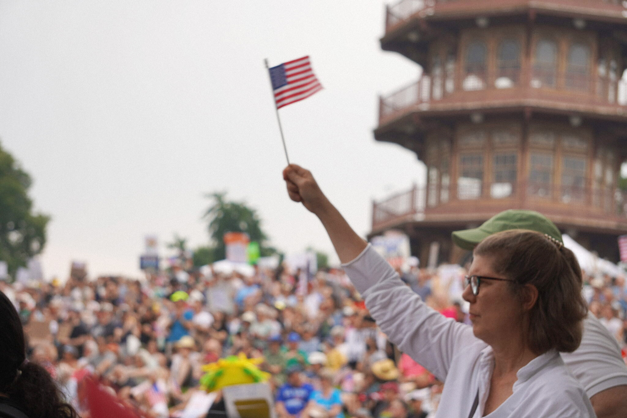 No Kings rally at Patterson Park in Baltimore, Md., on June 14, 2025.