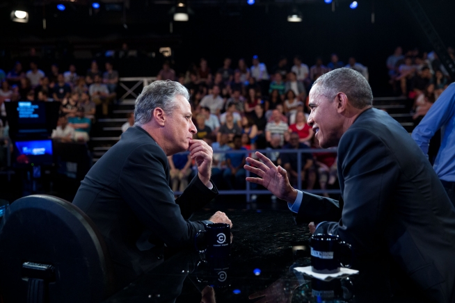 Young people have not lost their idealism, President Obama told <em>Daily Show</em> host Jon Stewart, but they need opportunities to put that idealism into action.