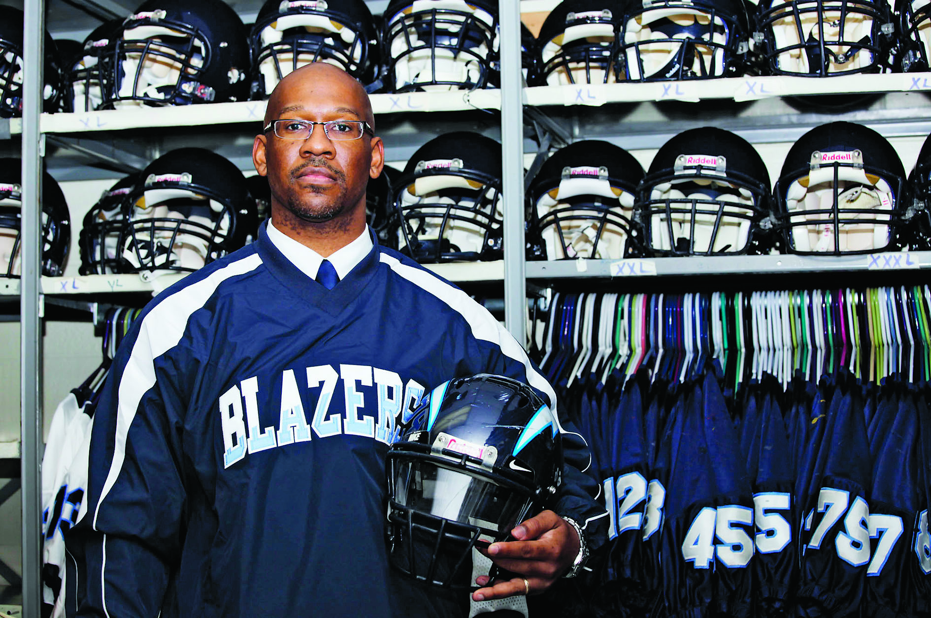 LOCALS IN CONTROL: High-school coach Levon Johnson is one of the community representatives who handle the foundation’s biggest grant requests.