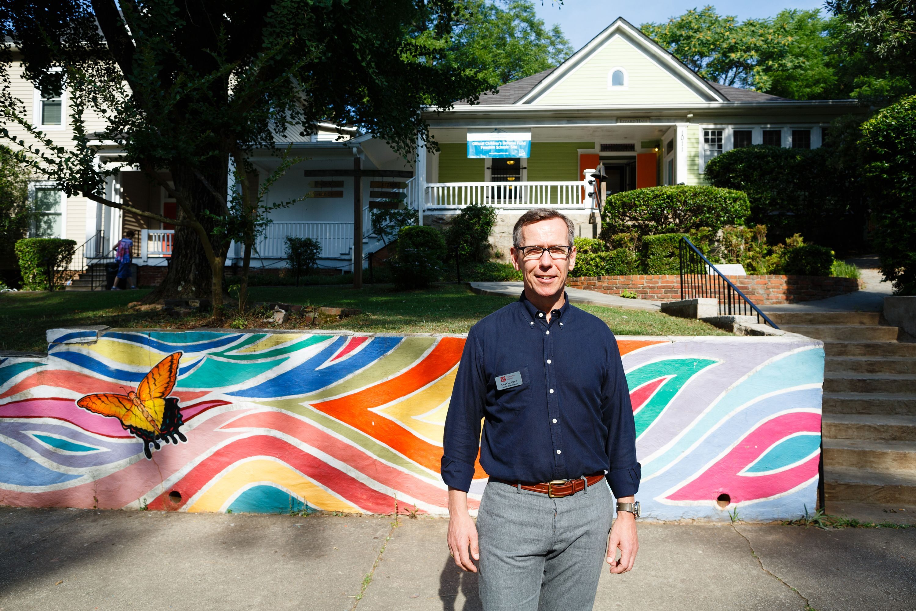 SMALL CHANGE: Greg Cole left a job with Habitat for Humanity’s national office to become development director at Emmaus House, a neighborhood charity in Atlanta.