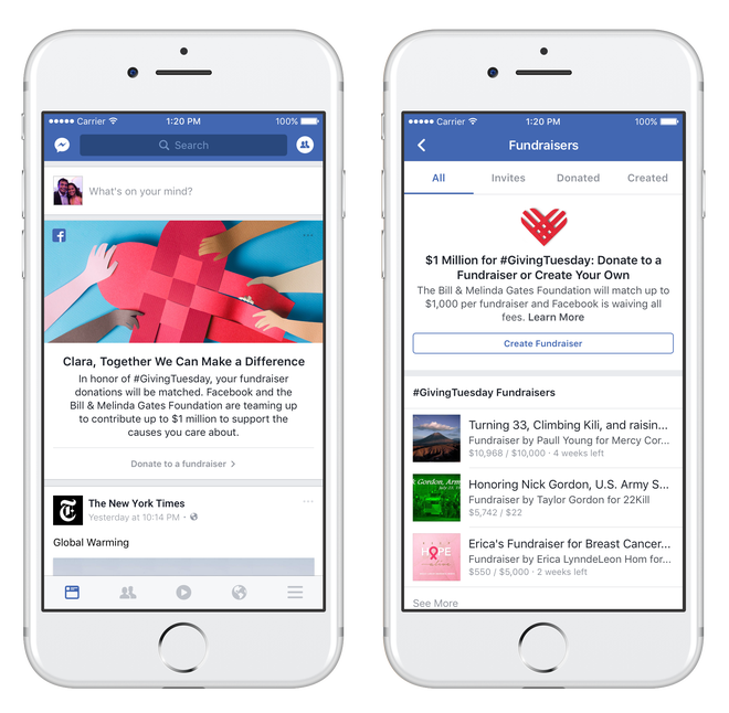 Facebook Adds Video Fundraising Feature to Compete With YouTube