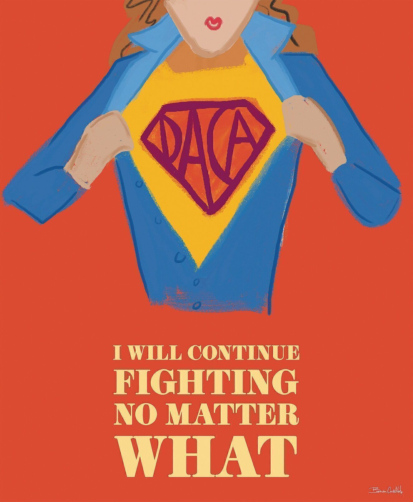 RAISING HOPE: Using “crowdsourced creativity,” United We Dream found 40 volunteers to create memes, GIFs, videos, graphics, and art — like this poster — to lift immigrants from despair. A side benefit: Lots of people who see their work sign onto the group’s mailing list. 