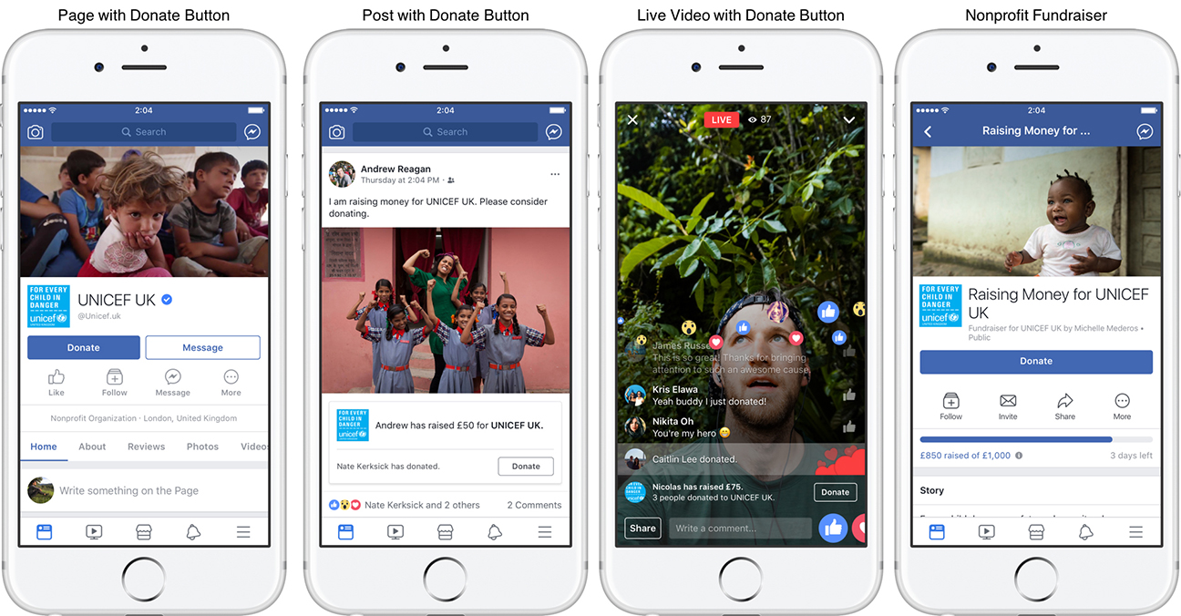 Facebook is expanding the use of its charitable fundraising tools to nonprofits based in Europe.