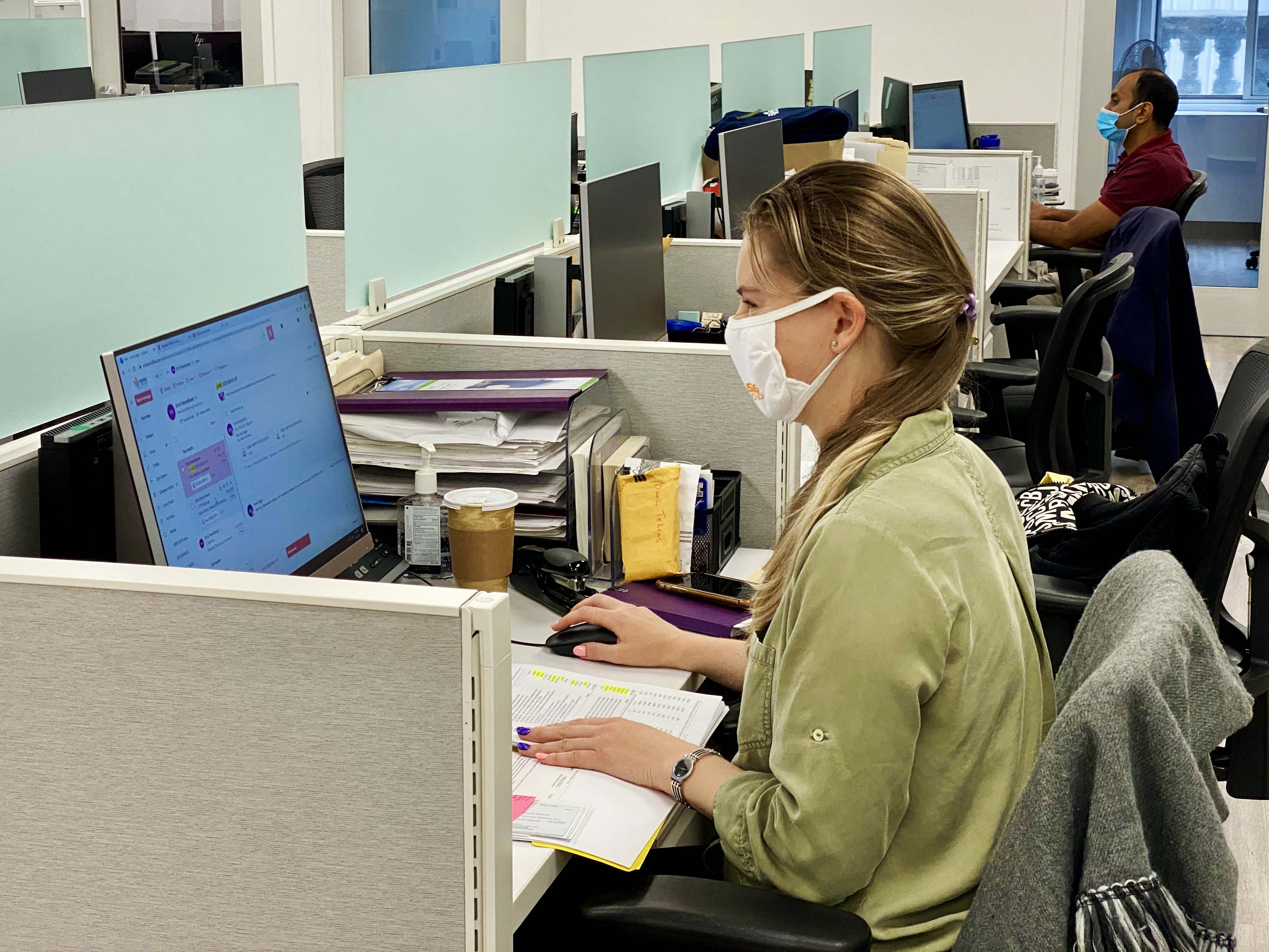 Rising Ground limits the number of employees in the building at any one time.