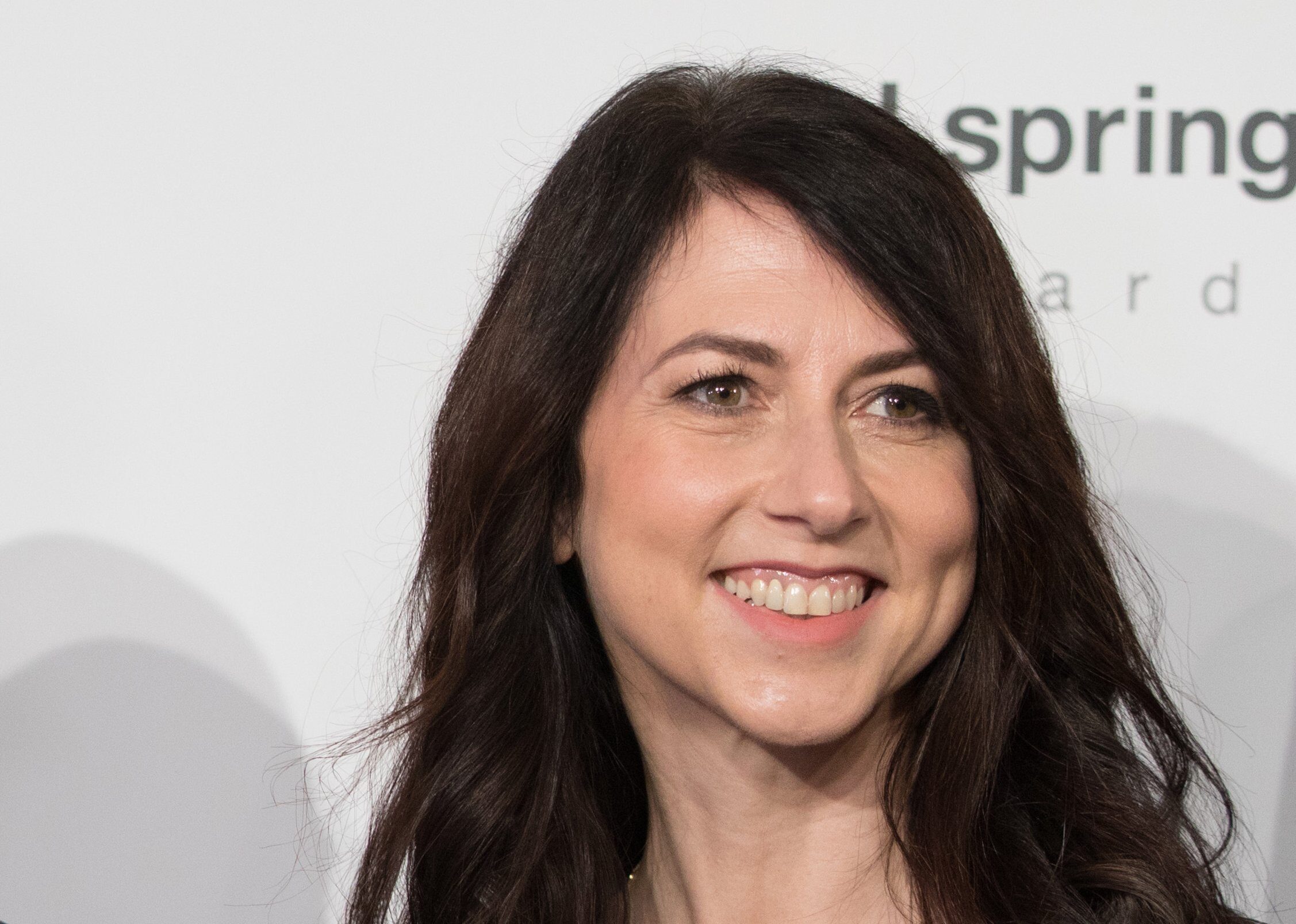 MacKenzie (Scott) Bezos arrives for the Axel Springer award ceremony, in Berlin, Germany in 2018.