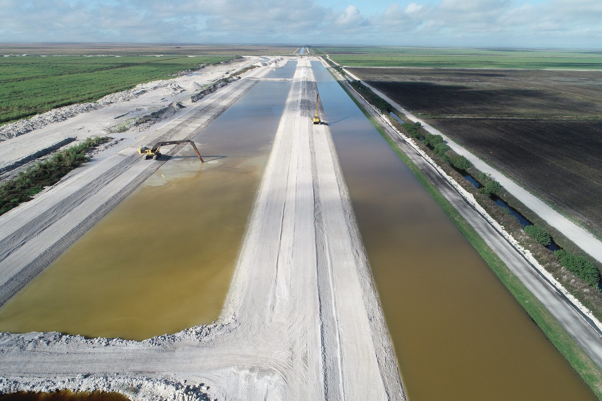 Everglades Agricultural Area Reservoir under construction.