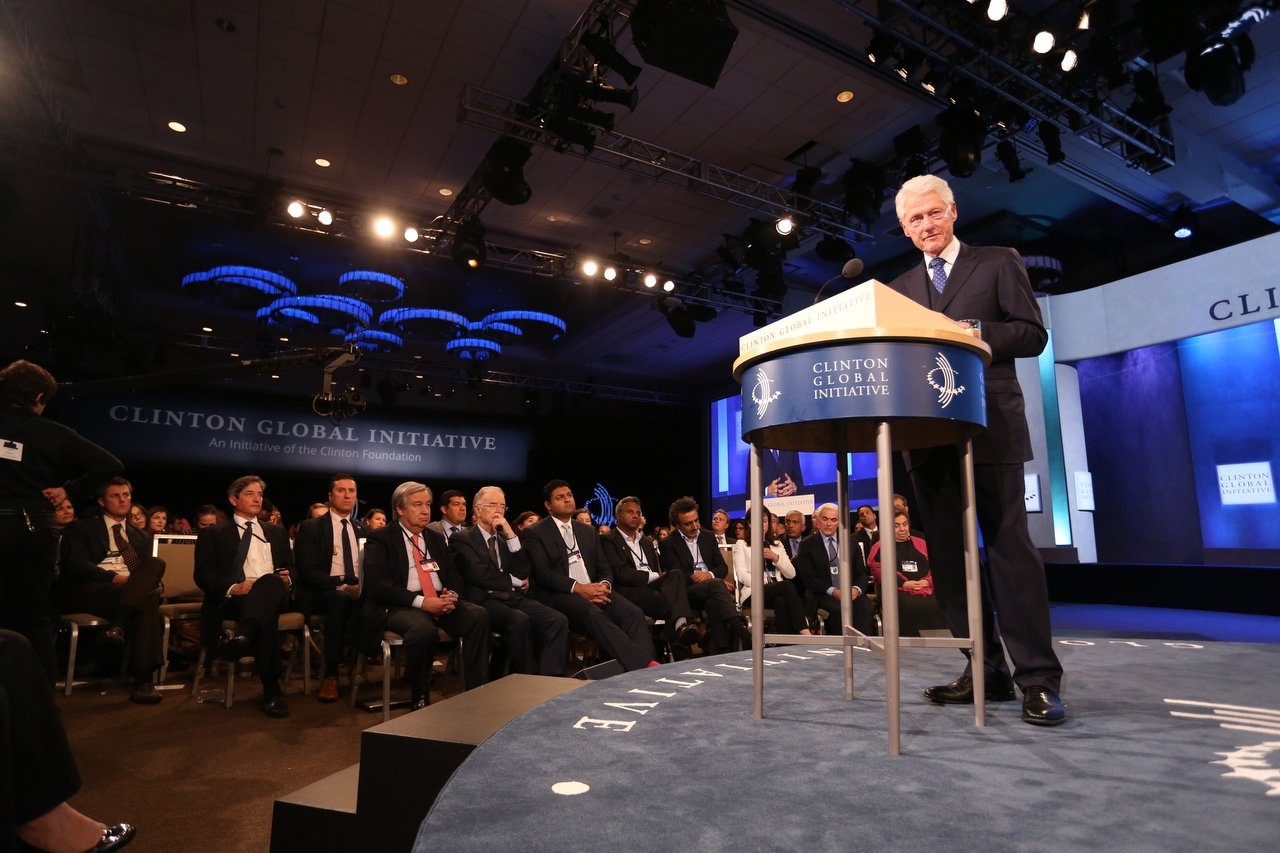 Pledges at Clinton Gathering to Tackle Pollution, Child Mortality, and More