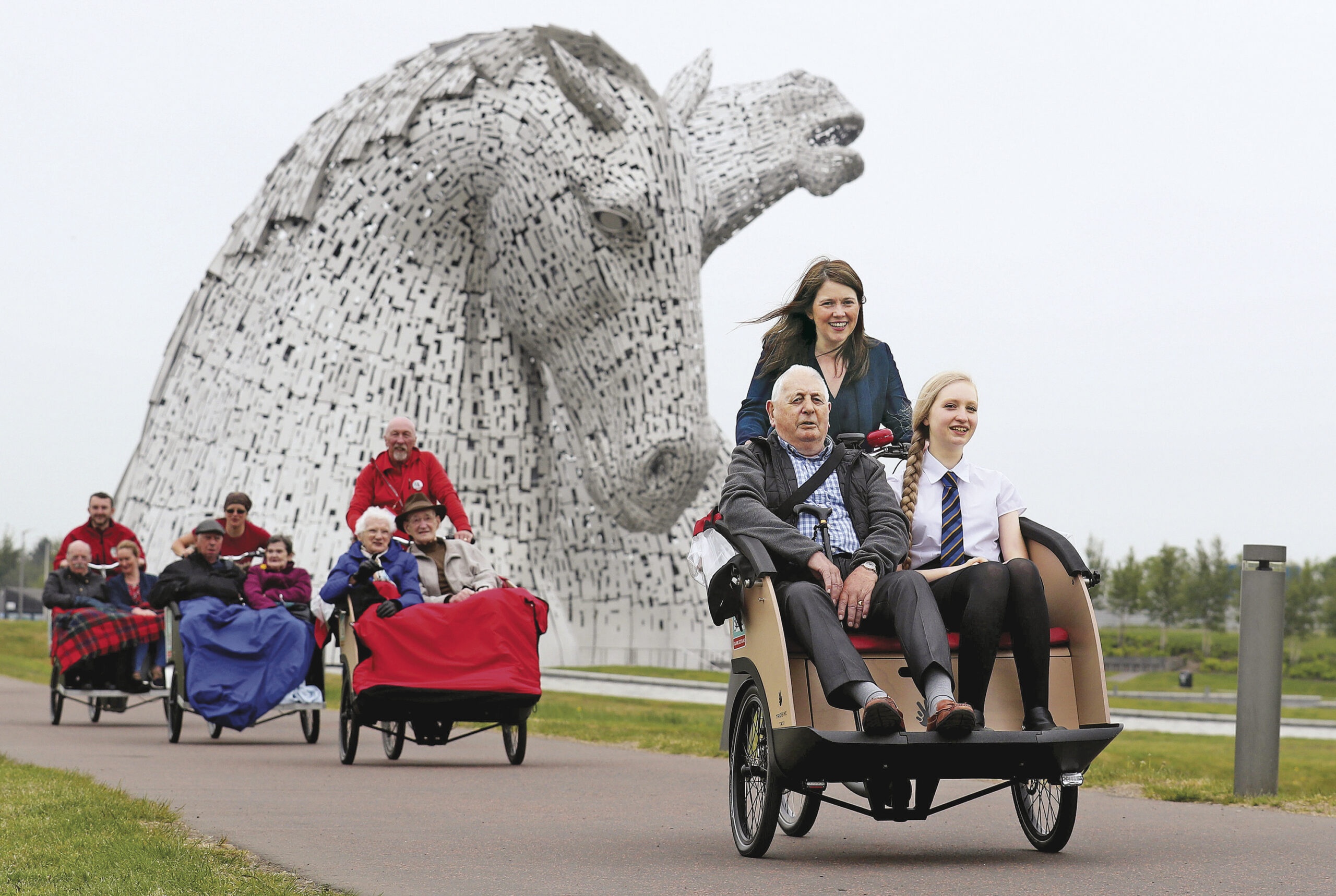 Bicycle-Powered Rickshaws Get Older People Out and About